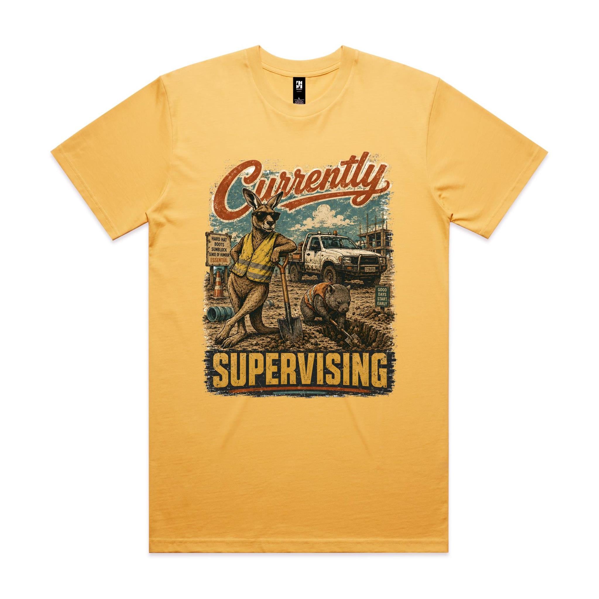 Currently Supervising — Kangaroo & Wombat Tradie Tee