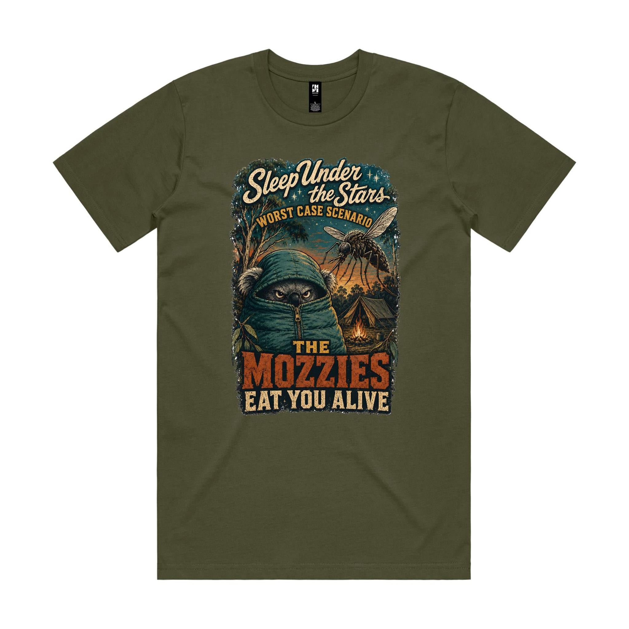 Sleep Under the Stars — The Mozzies Eat You Alive | Koala Camping Tee