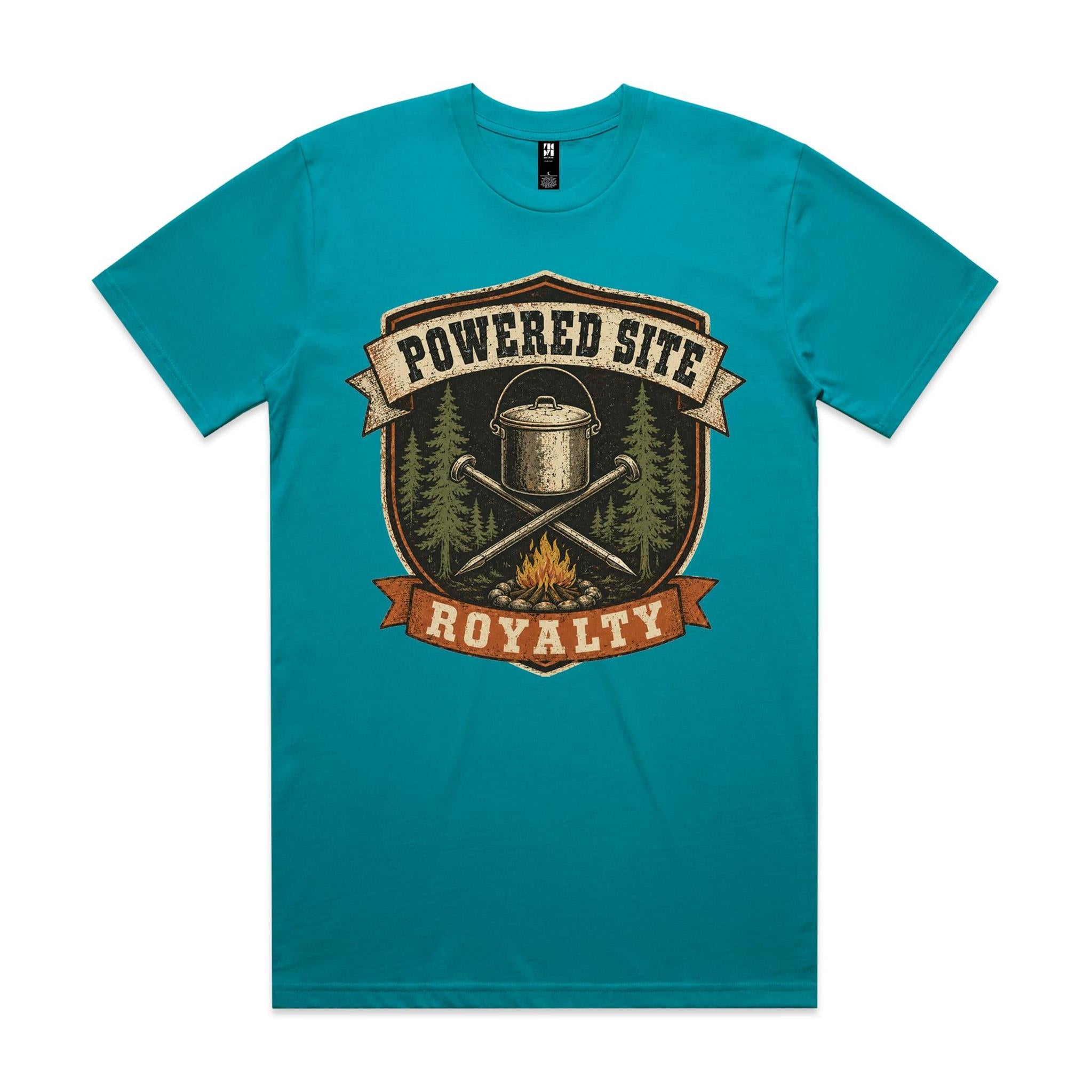Powered Site Royalty — Camping Tee