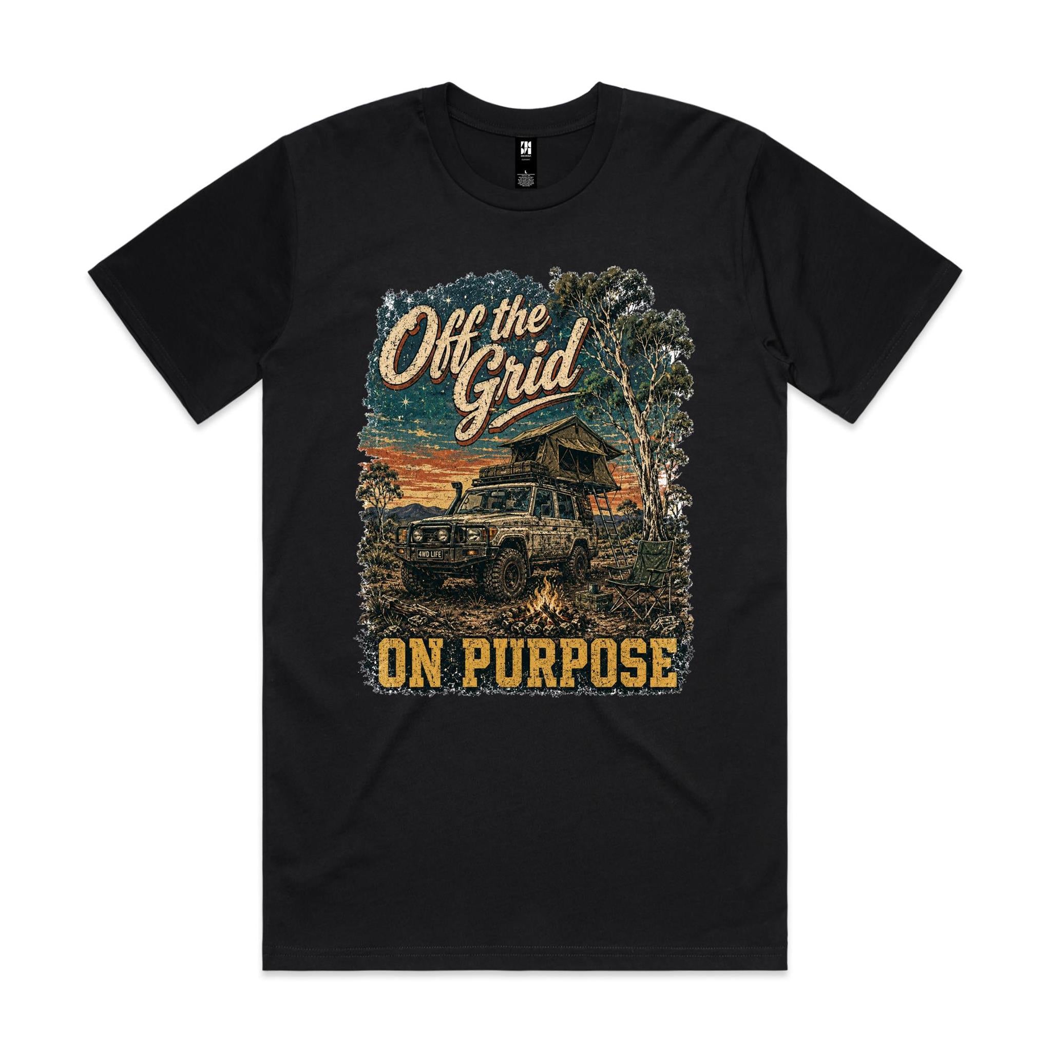 Off the Grid, On Purpose — 4WD Camping Tee