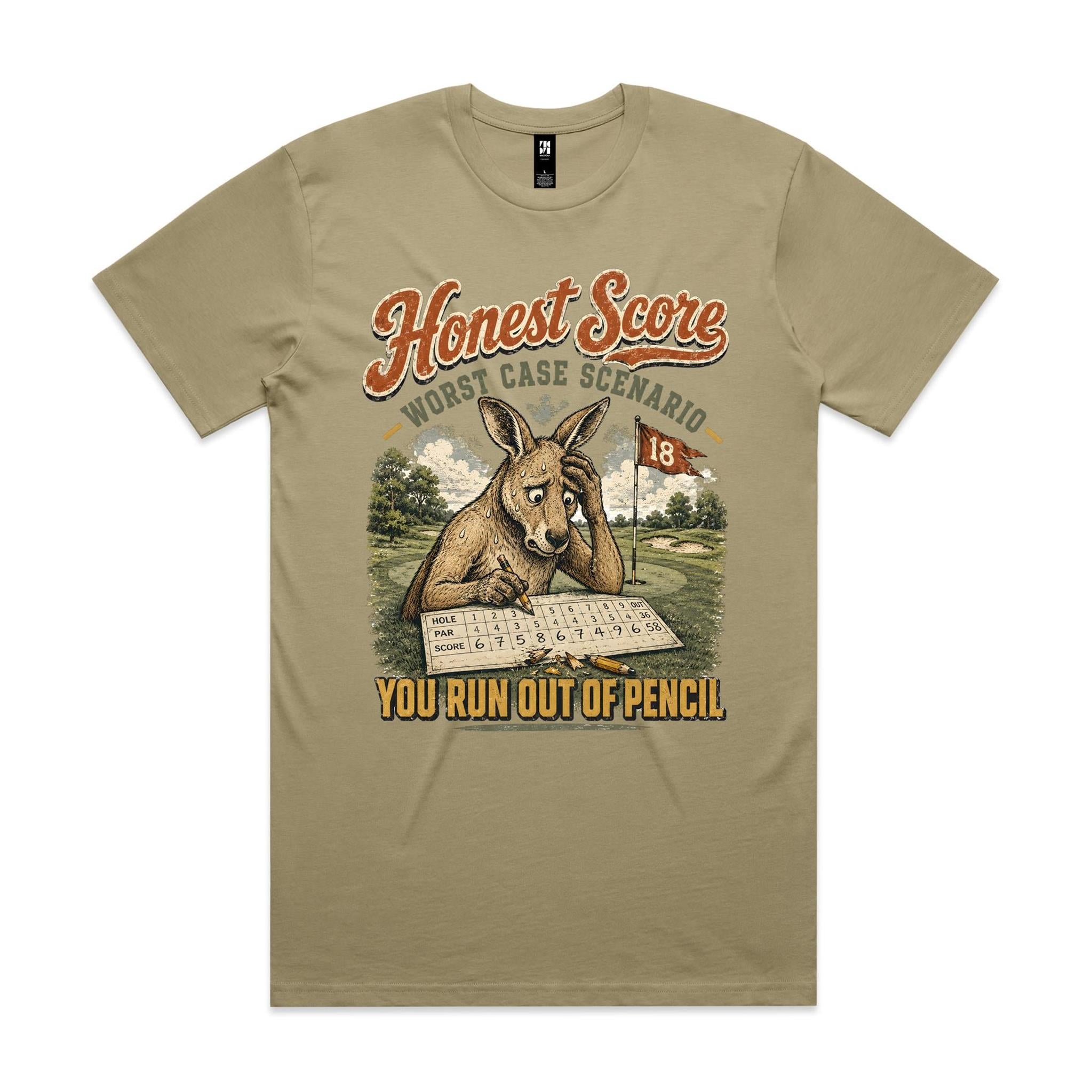 Honest Score — Worst Case Scenario | Golf Kangaroo Tee