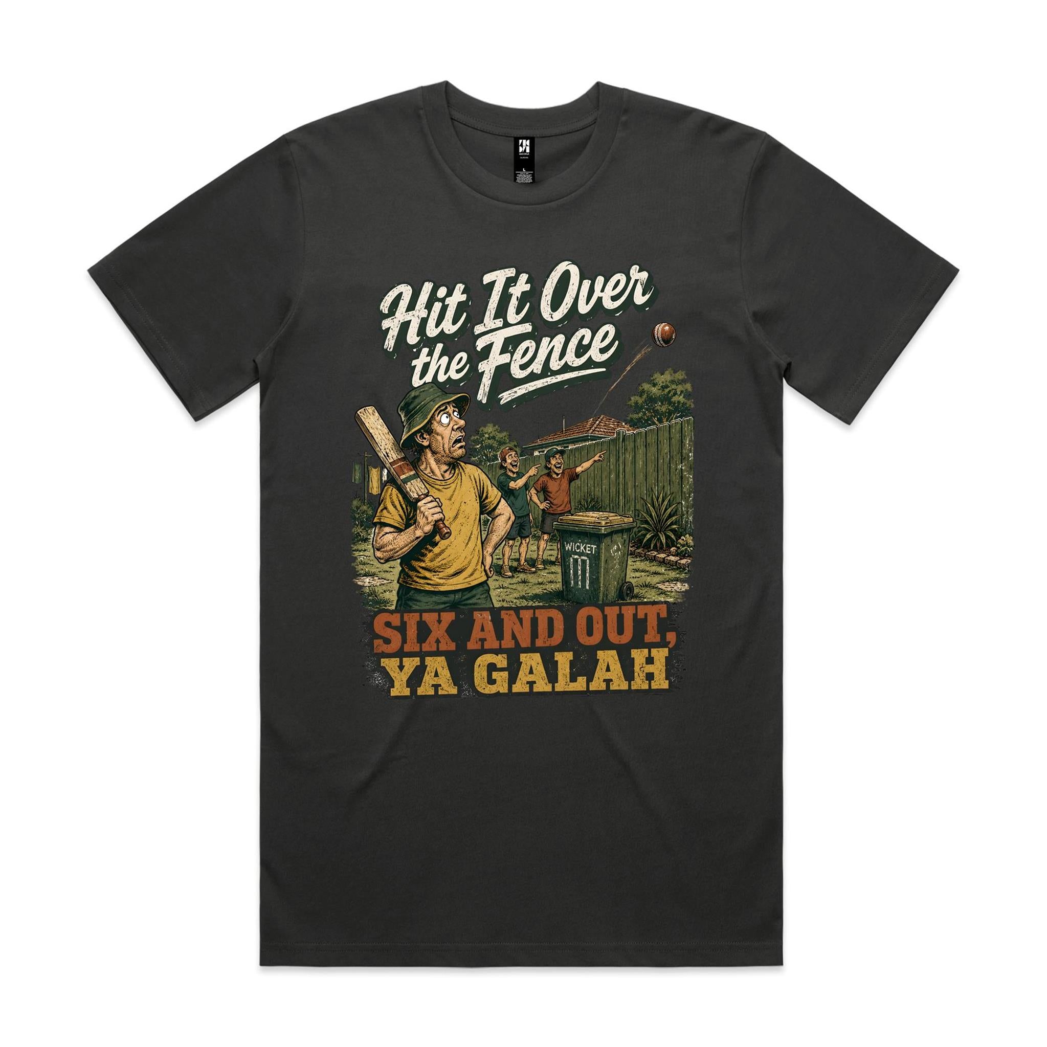 Hit It Over the Fence | Backyard Cricket Tee