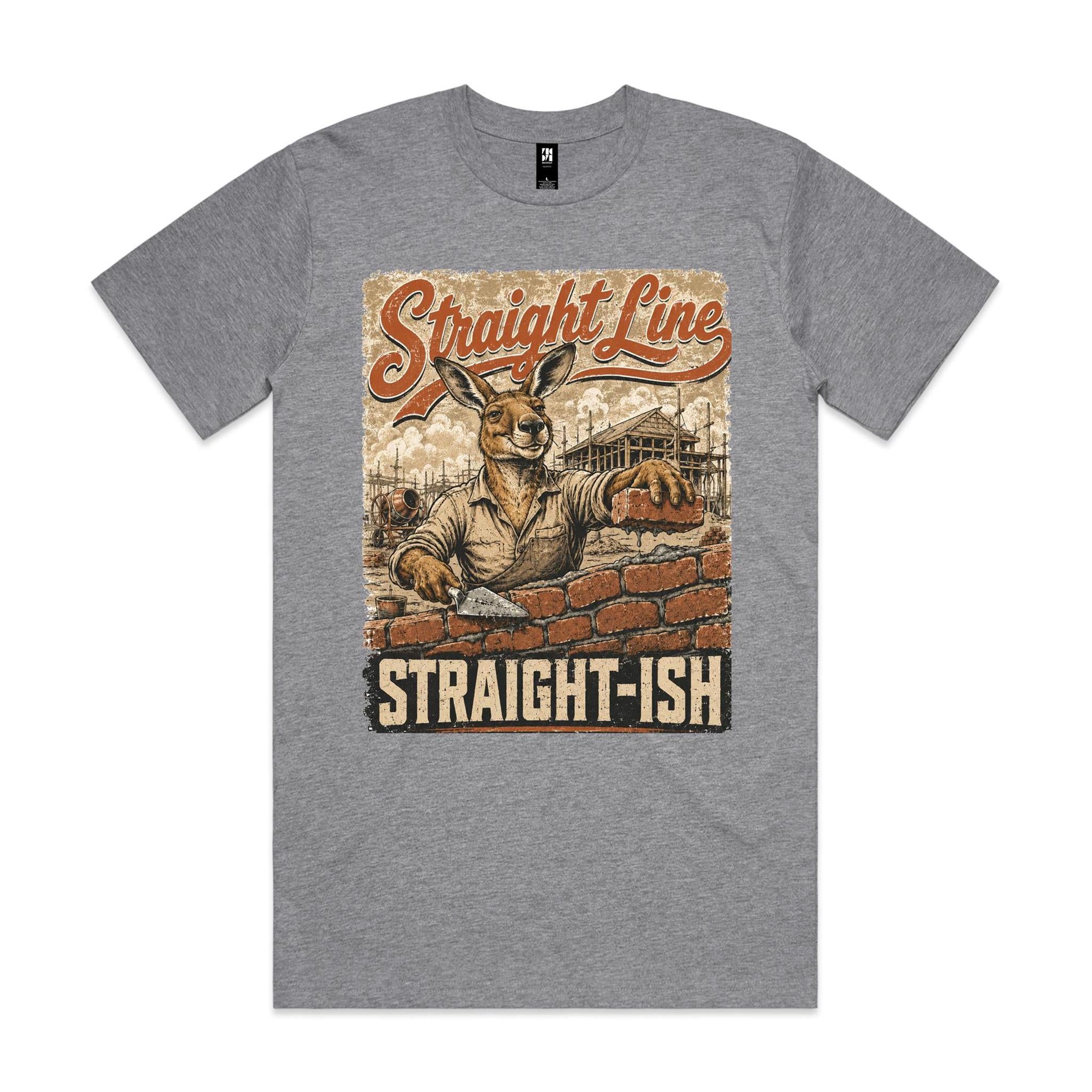 Straight Line — Straight-ish | Kangaroo Brickie Tee