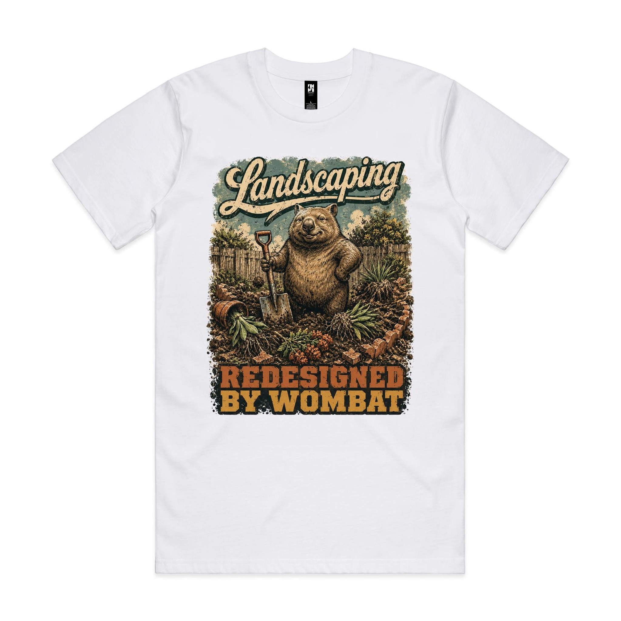 Landscaping — Redesigned by Wombat | Wombat Gardening Tee