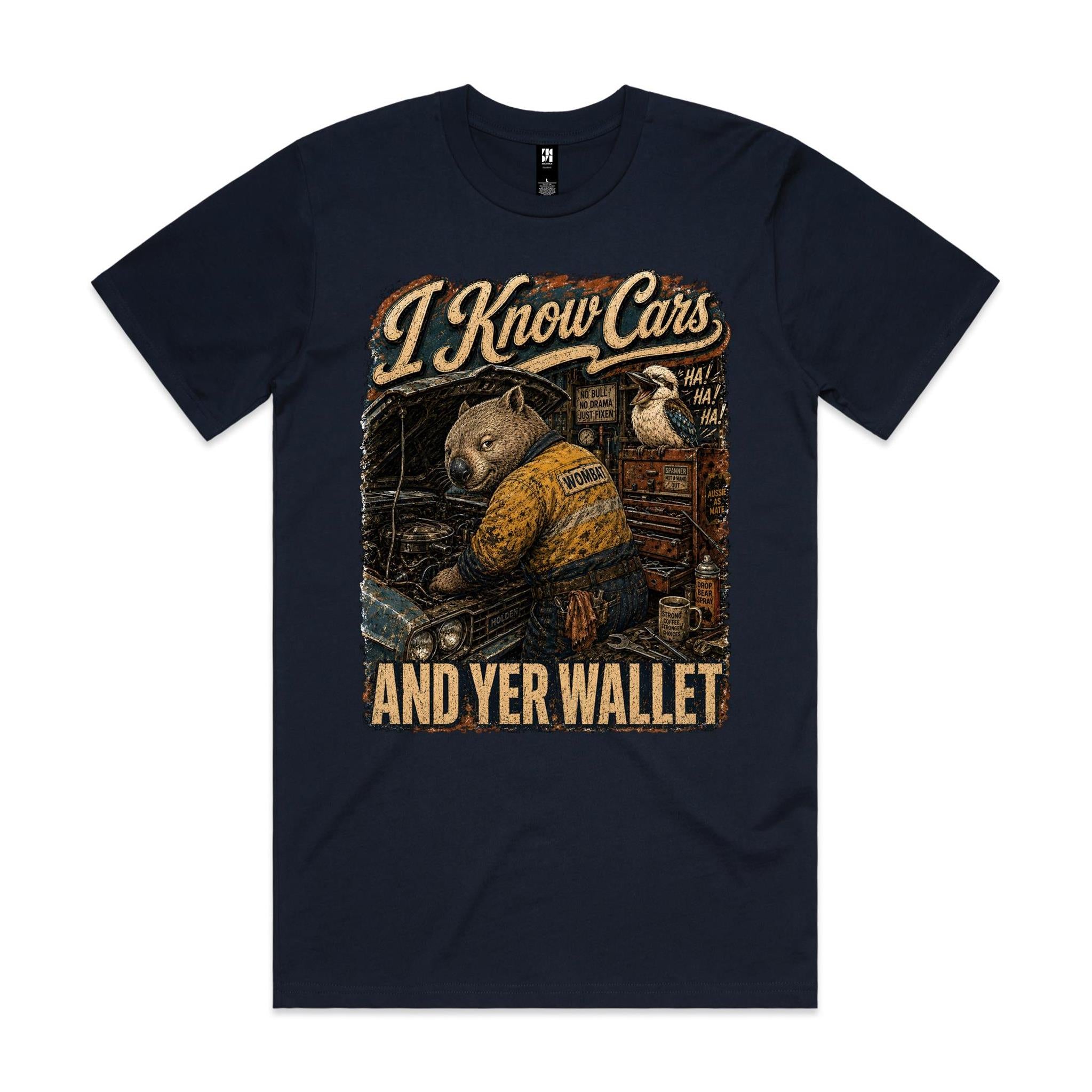 I Know Cars | Wombat Mechanic Tee
