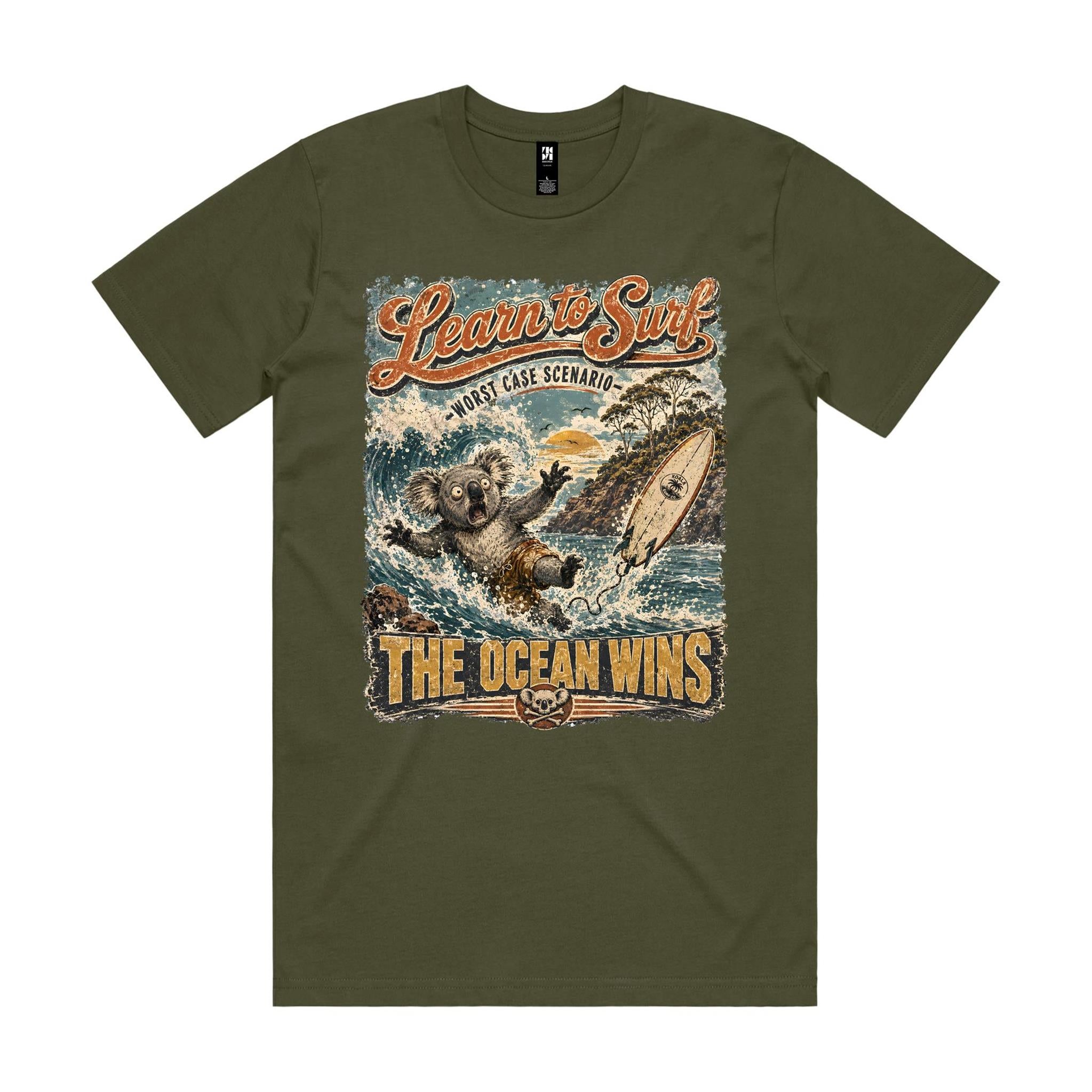 Learn to Surf — The Ocean Wins | Koala Surf Tee