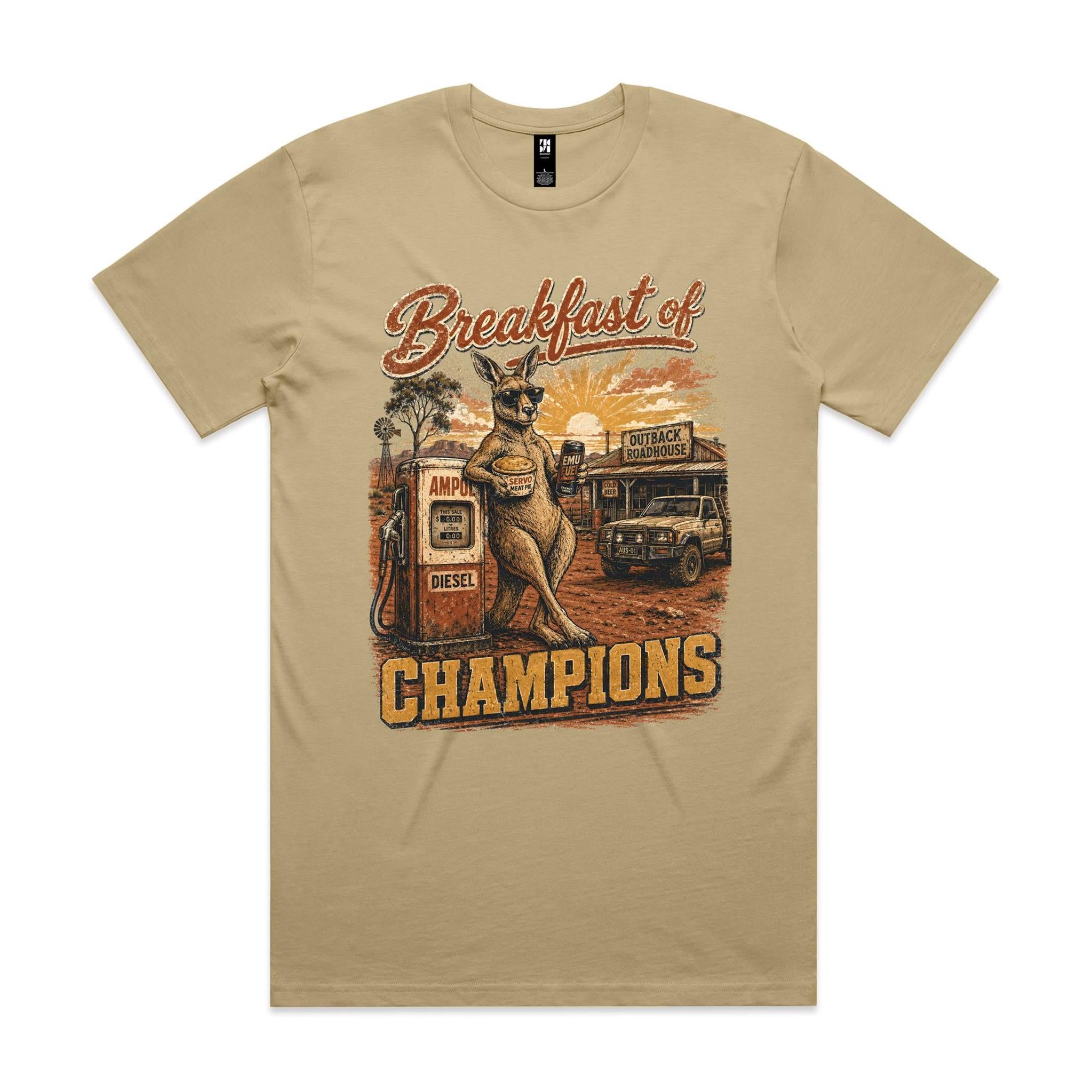 Breakfast of Champions — Kangaroo Servo Tee