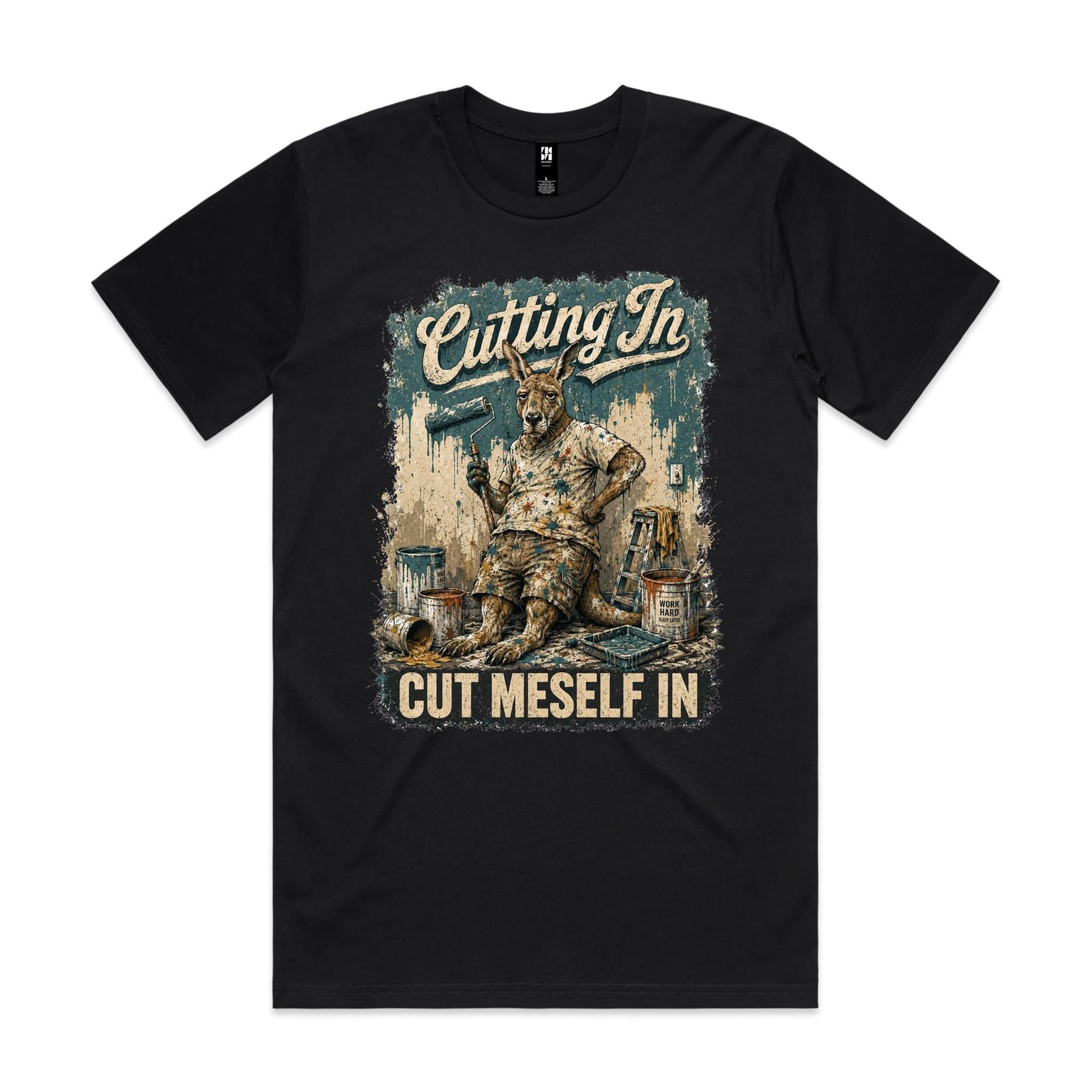 Cutting In — Cut Meself In | Kangaroo Painter Tee