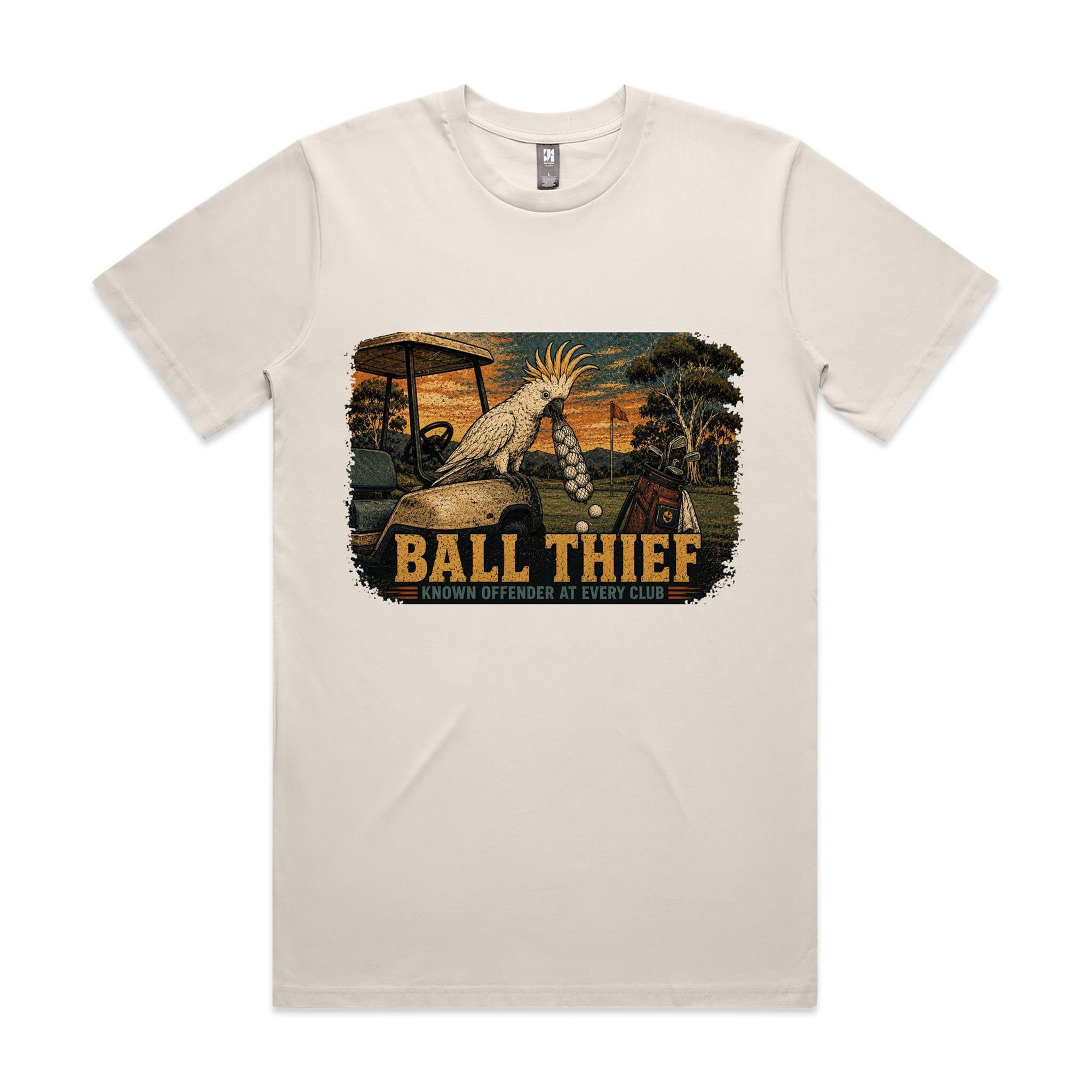 Ball Thief — Known Offender at Every Club | Cockatoo Golf Tee