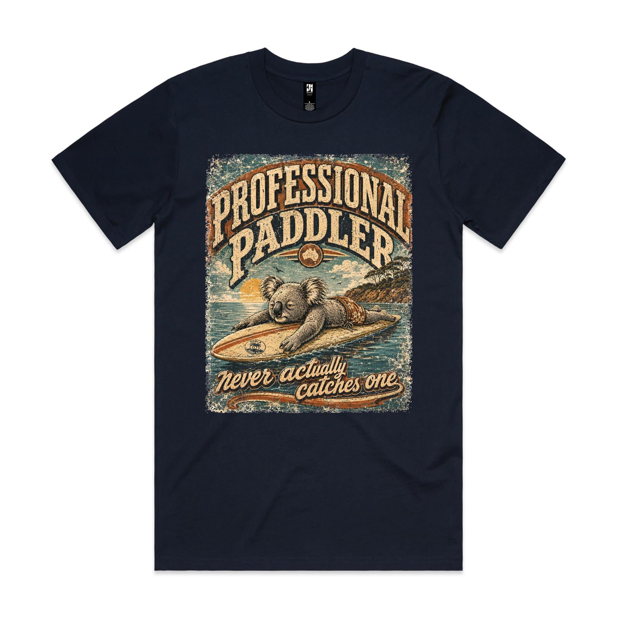 Professional Paddler — Never Actually Catches One | Koala Surf Tee