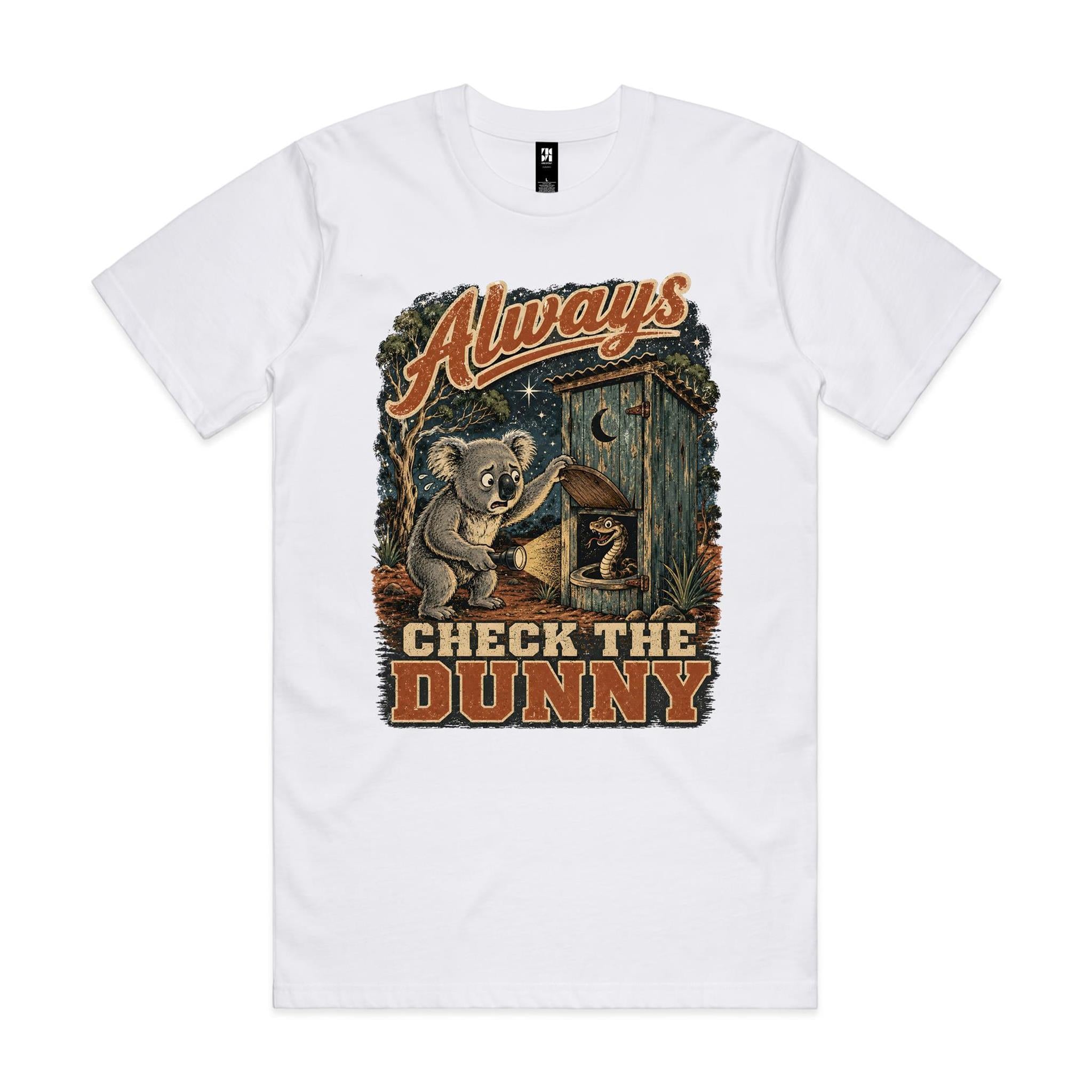 Always Check the Dunny — Koala Snake Tee