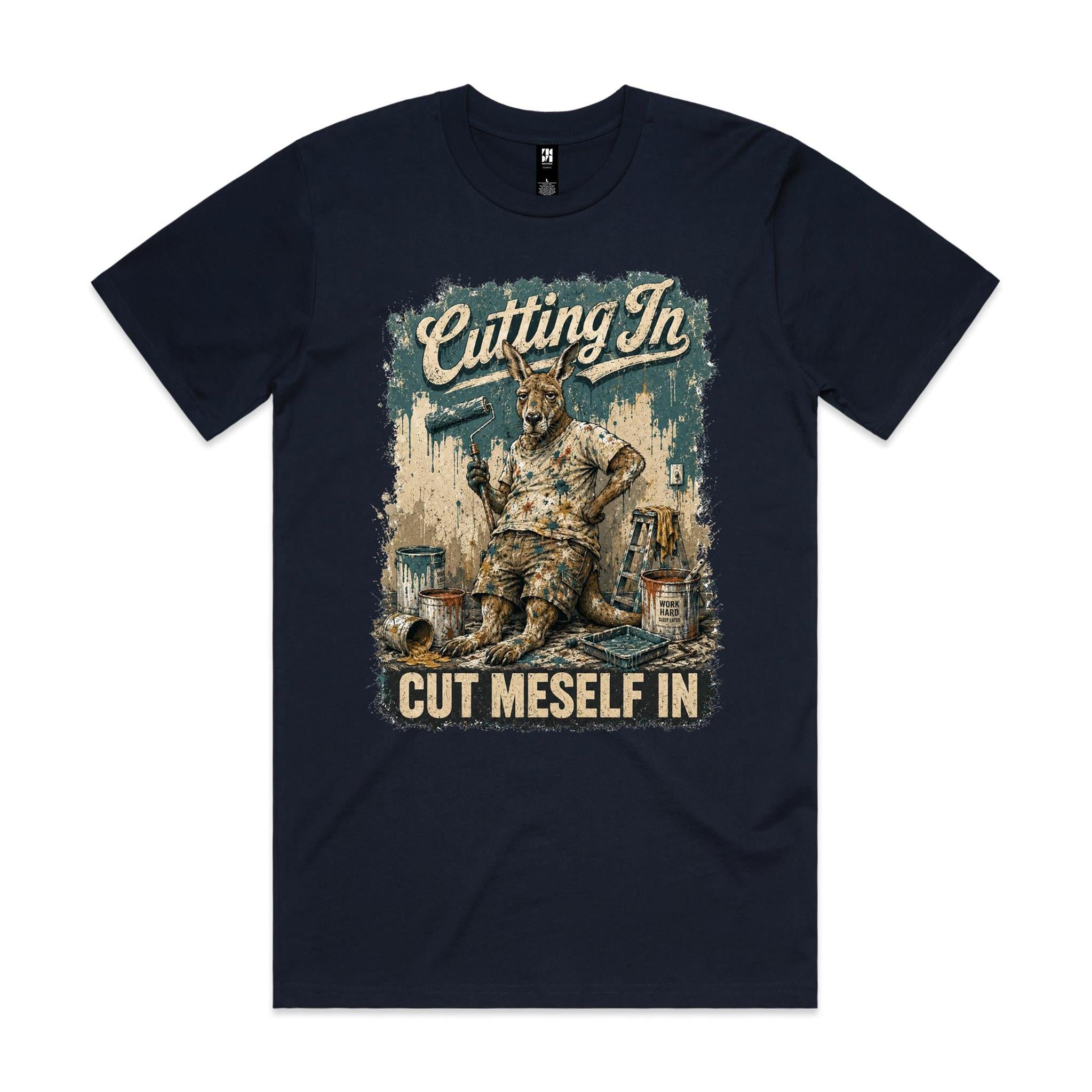 Cutting In — Cut Meself In | Kangaroo Painter Tee