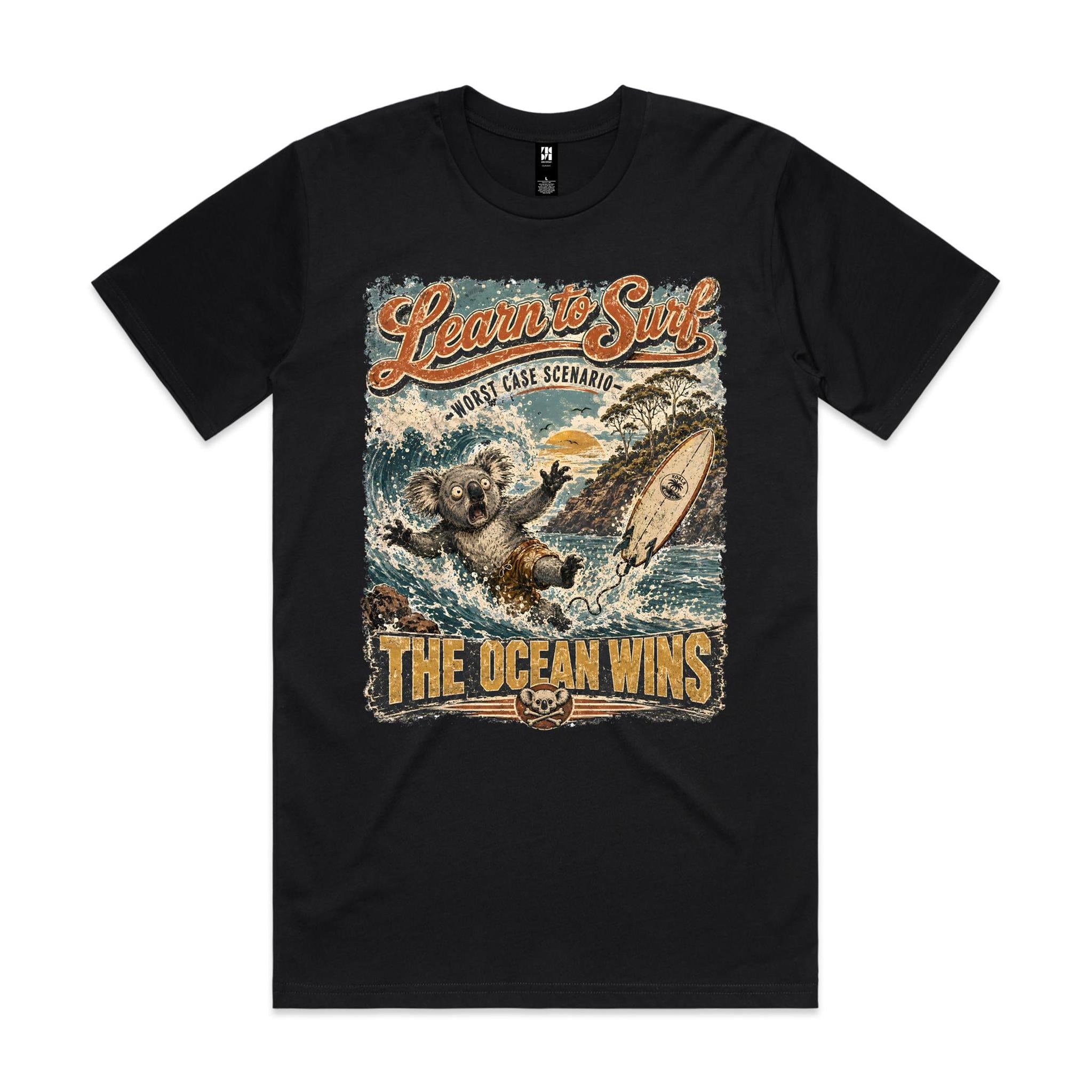 Learn to Surf — The Ocean Wins | Koala Surf Tee