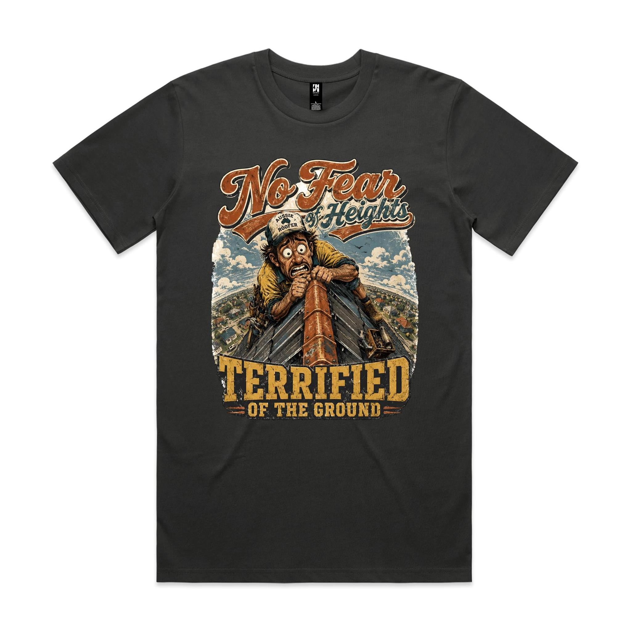 No Fear of Heights | Roofers Tee