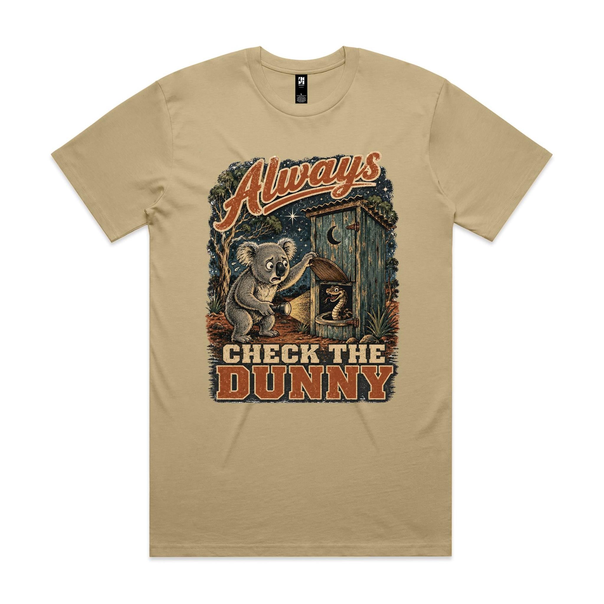 Always Check the Dunny — Koala Snake Tee