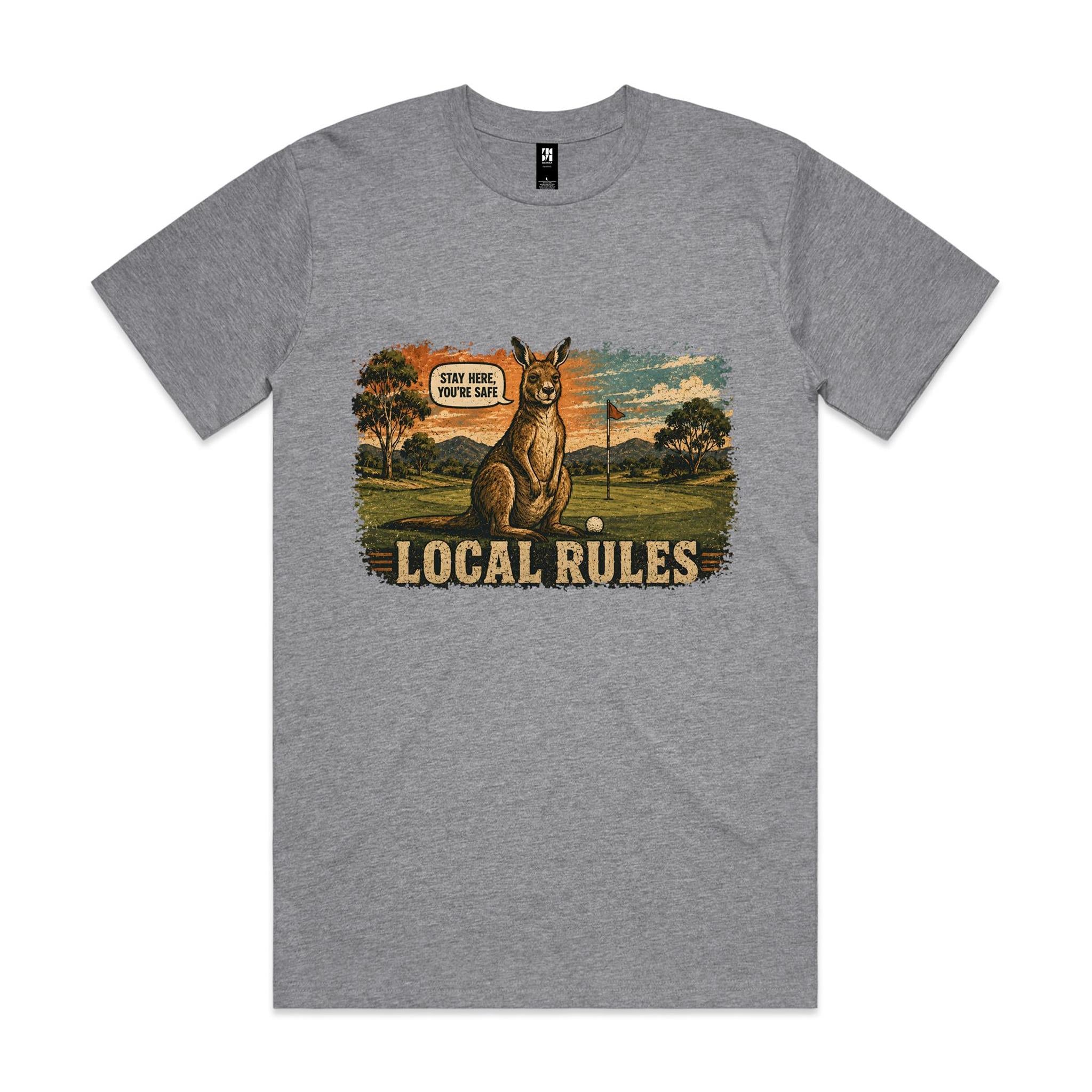 Local Rules — Stay Here You're Safe | Kangaroo Golf Tee