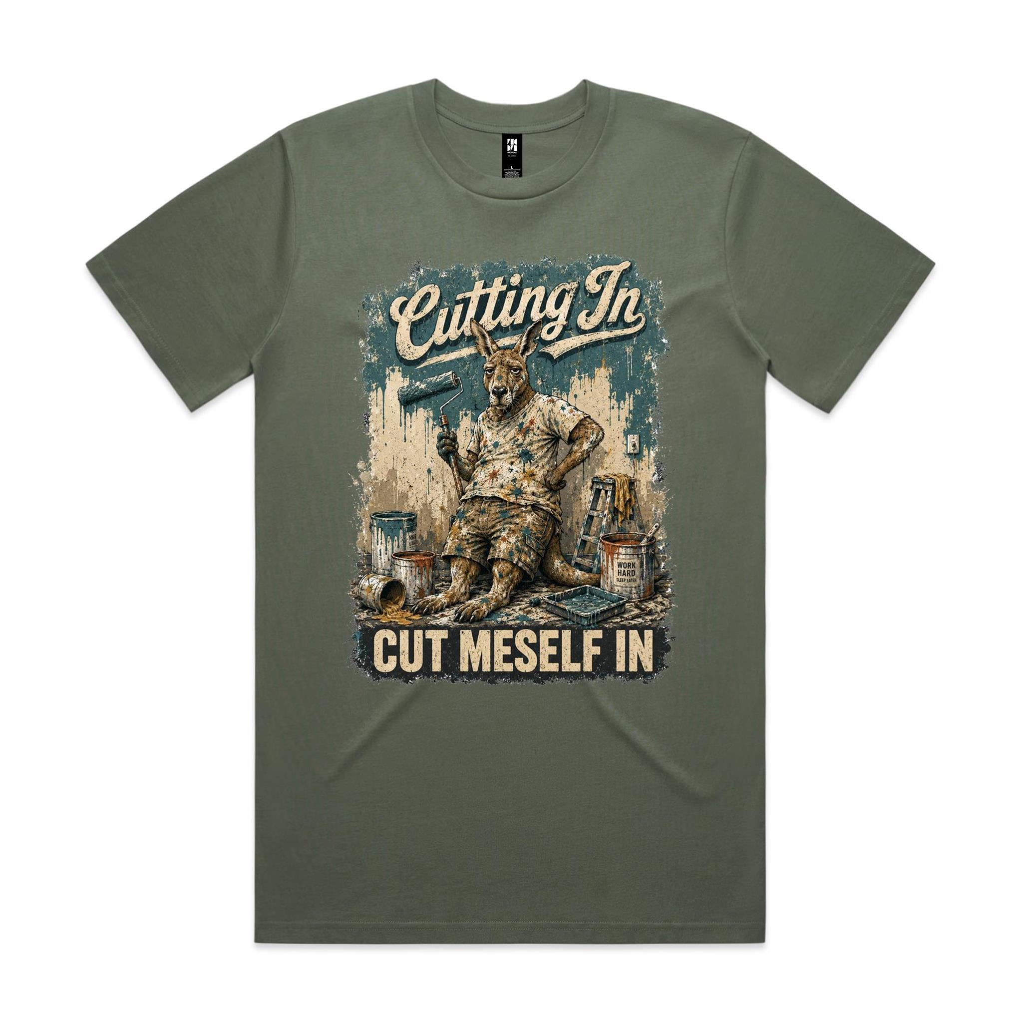 Cutting In — Cut Meself In | Kangaroo Painter Tee