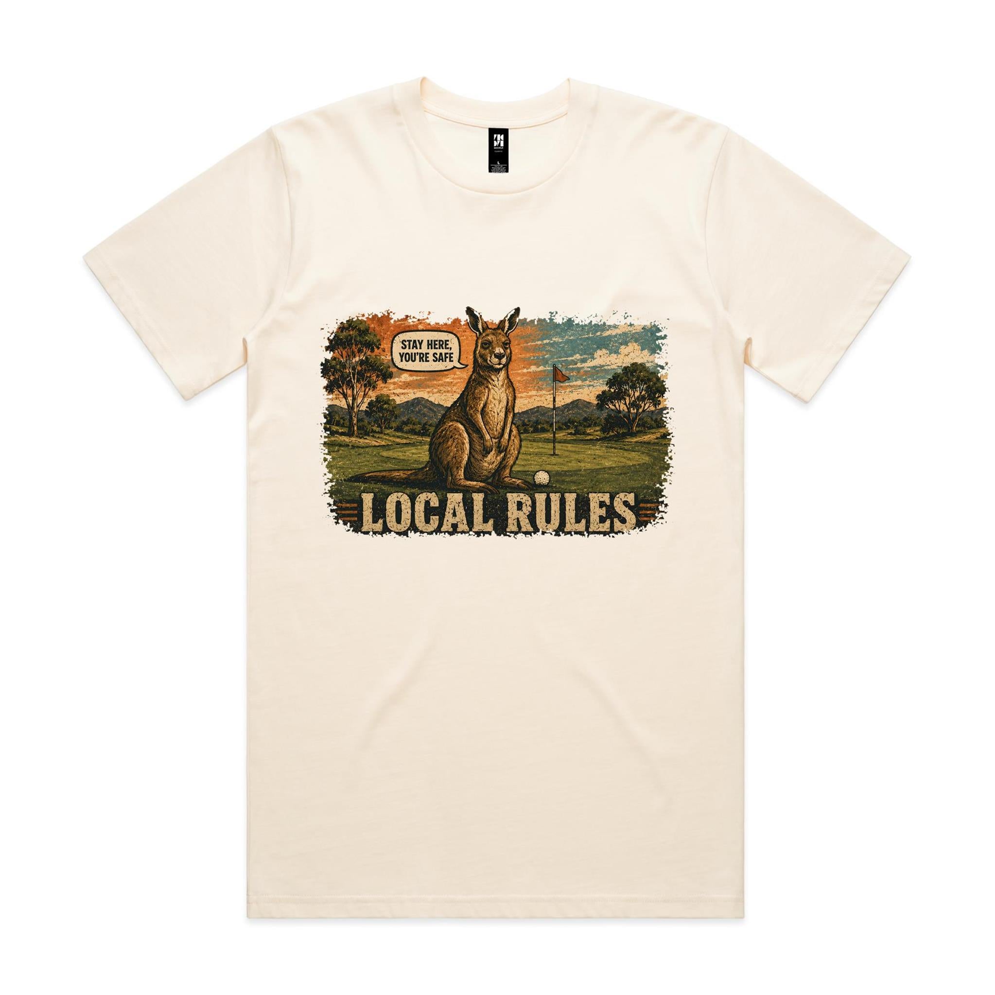 Local Rules — Stay Here You're Safe | Kangaroo Golf Tee
