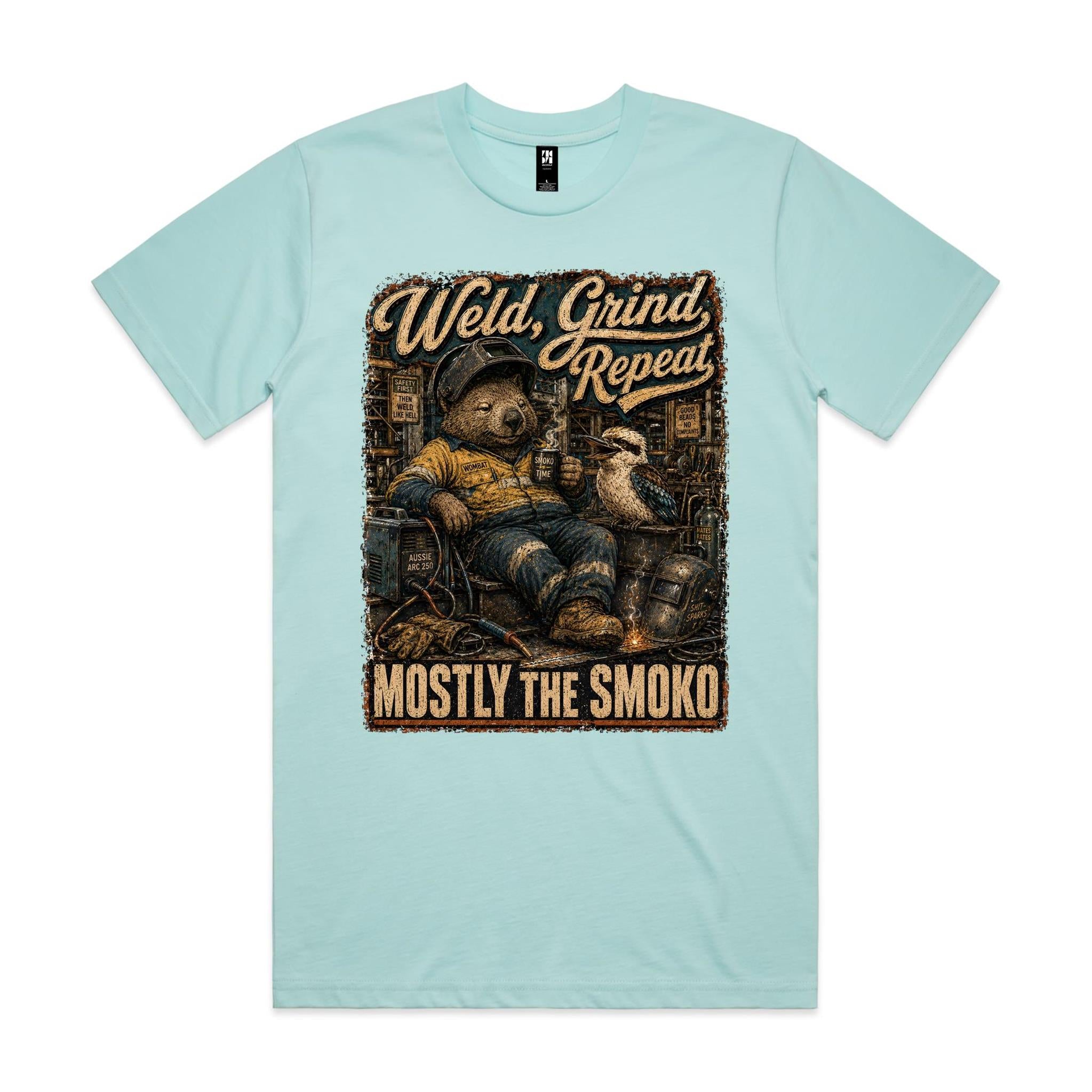 Weld, Grind, Repeat | Wombat Welder Tee