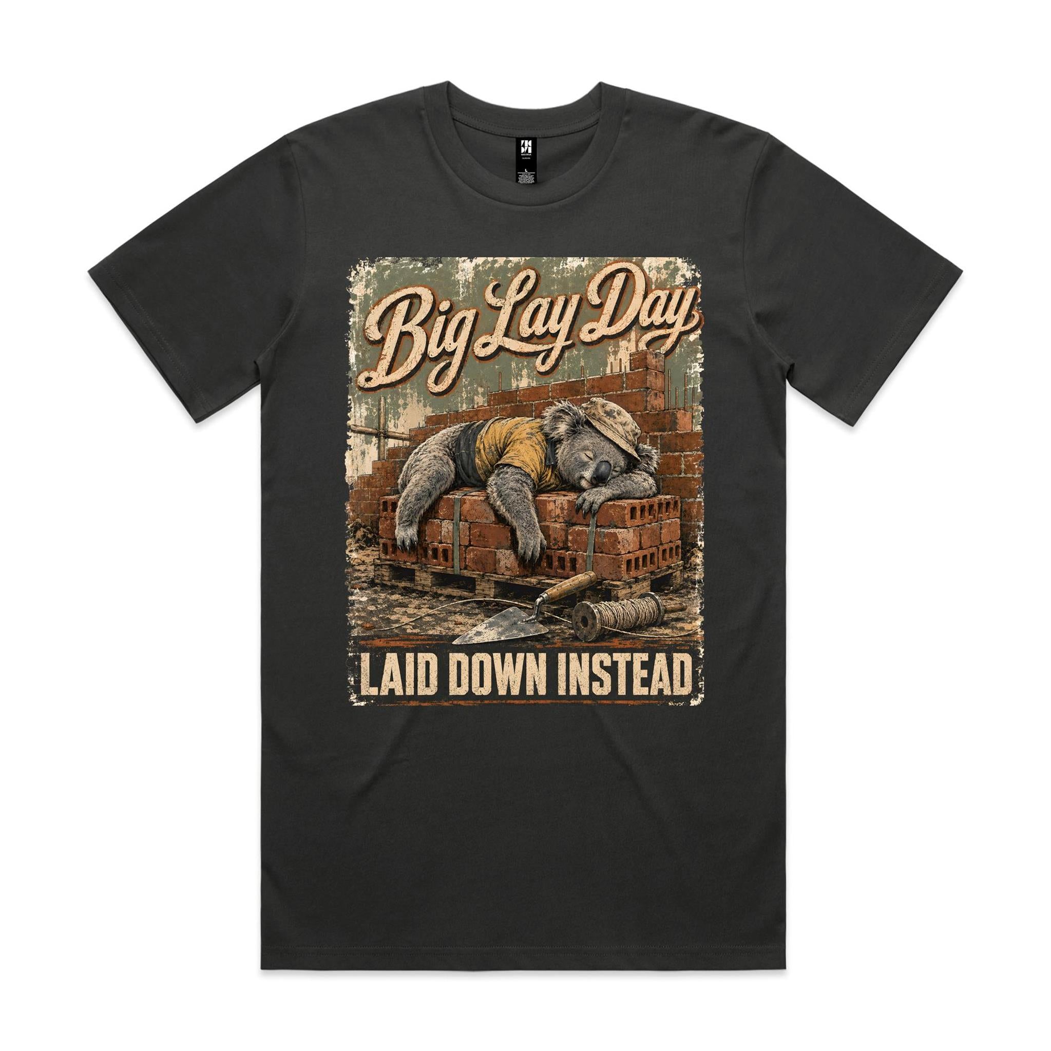 Big Lay Day — Laid Down Instead | Koala Brickie Tee