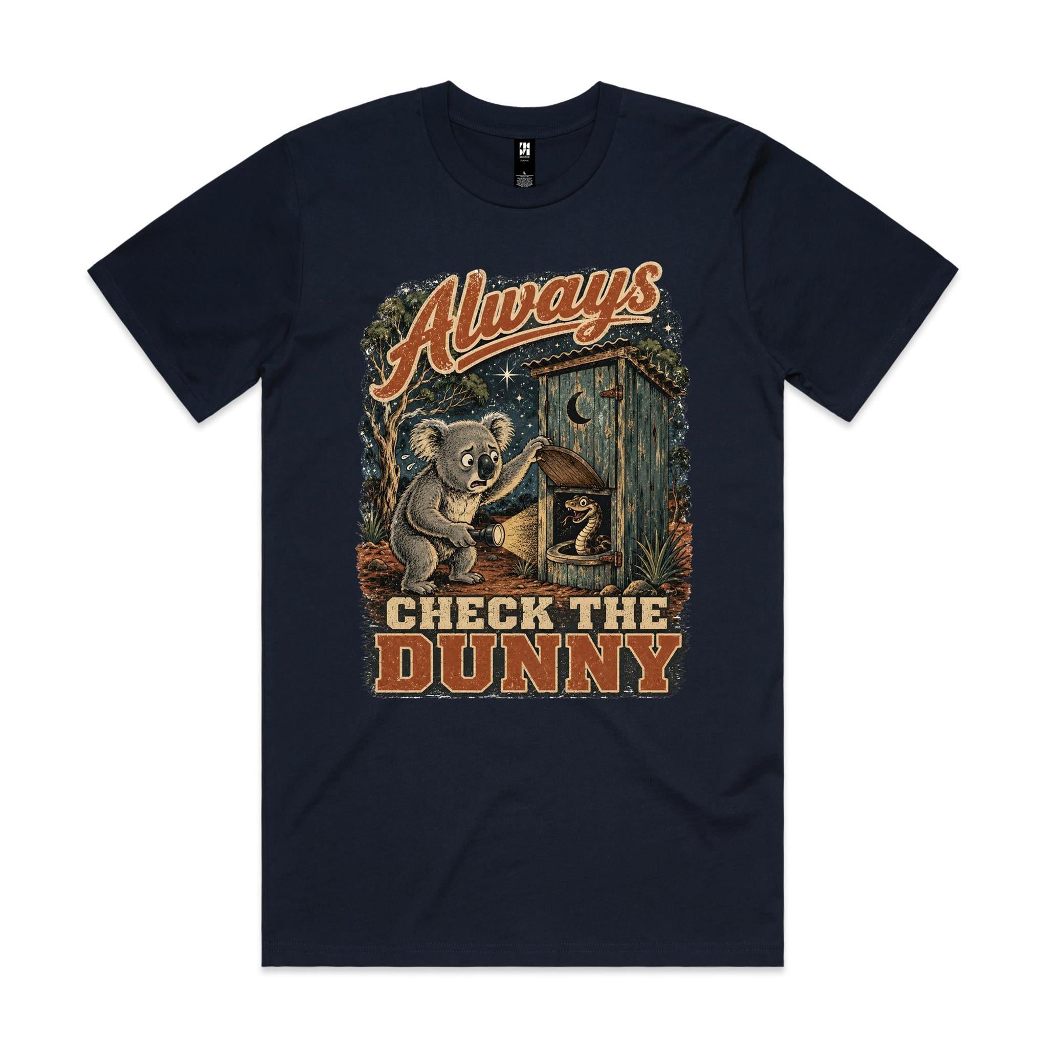 Always Check the Dunny — Koala Snake Tee