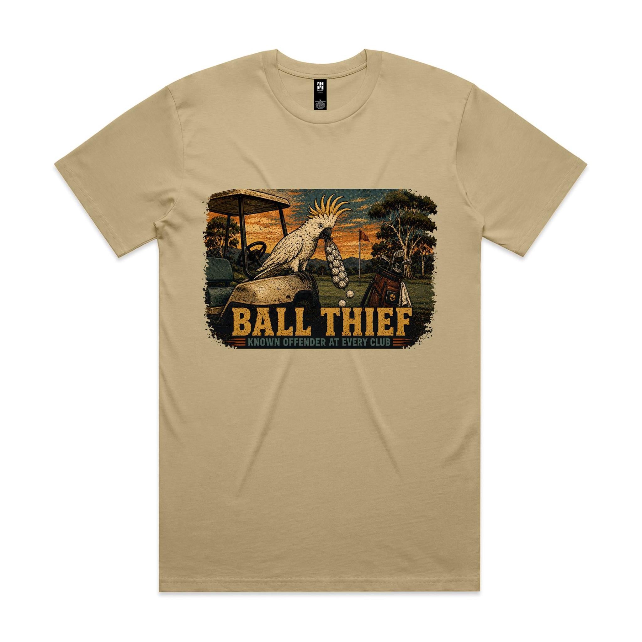 Ball Thief — Known Offender at Every Club | Cockatoo Golf Tee