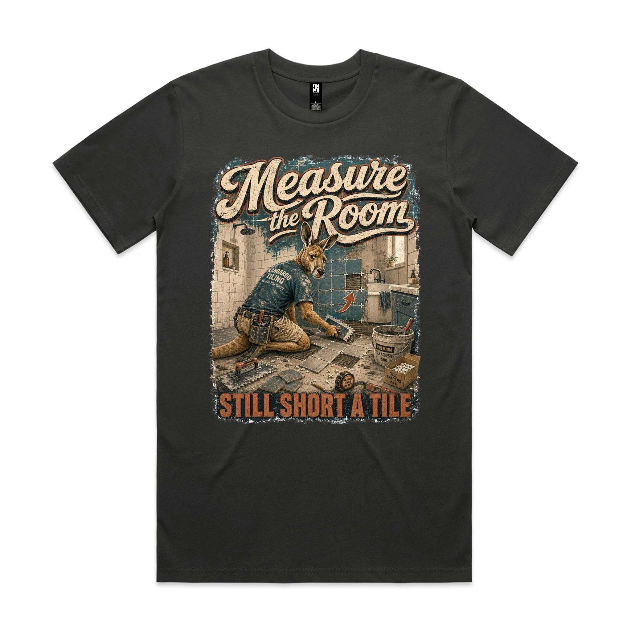 Measure the Room — Still Short a Tile | Kangaroo Tiler Tee