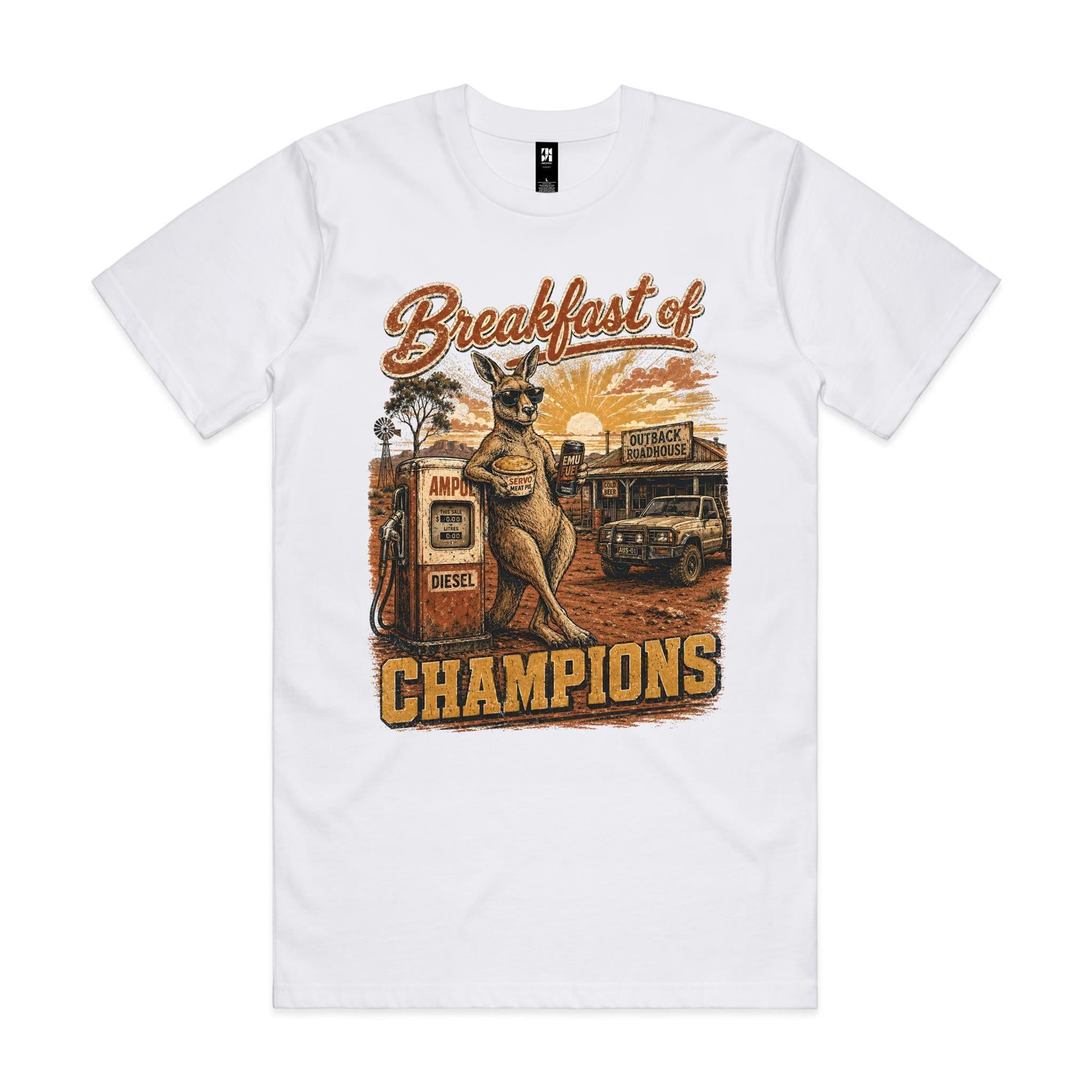 Breakfast of Champions — Kangaroo Servo Tee