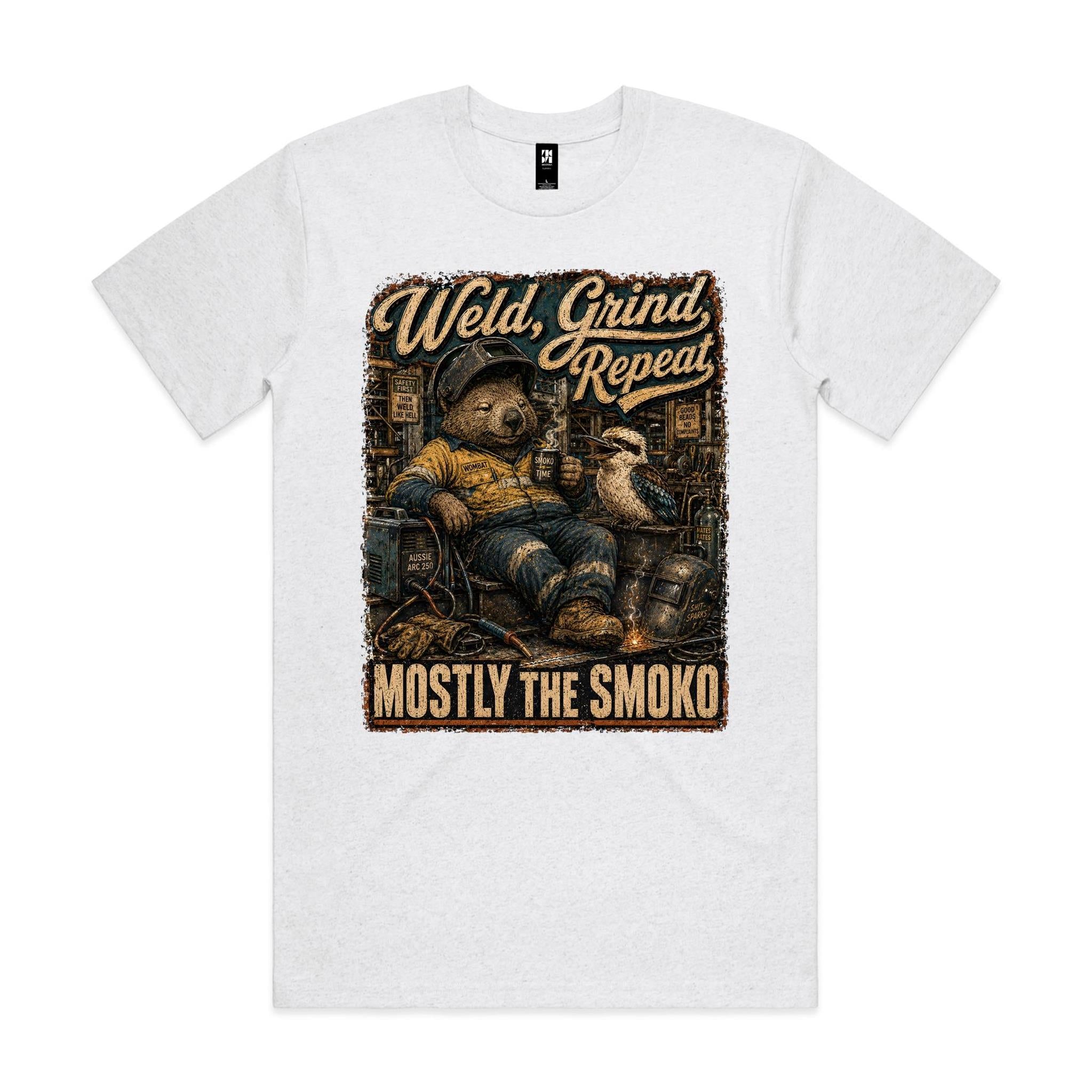 Weld, Grind, Repeat | Wombat Welder Tee