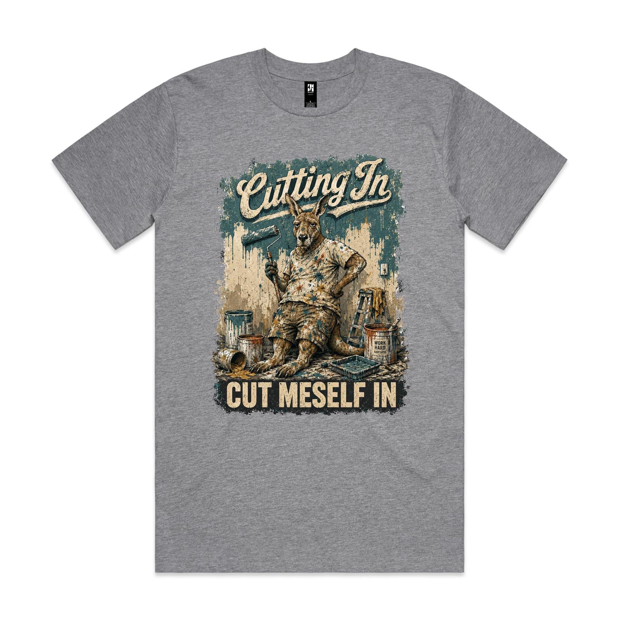 Cutting In — Cut Meself In | Kangaroo Painter Tee