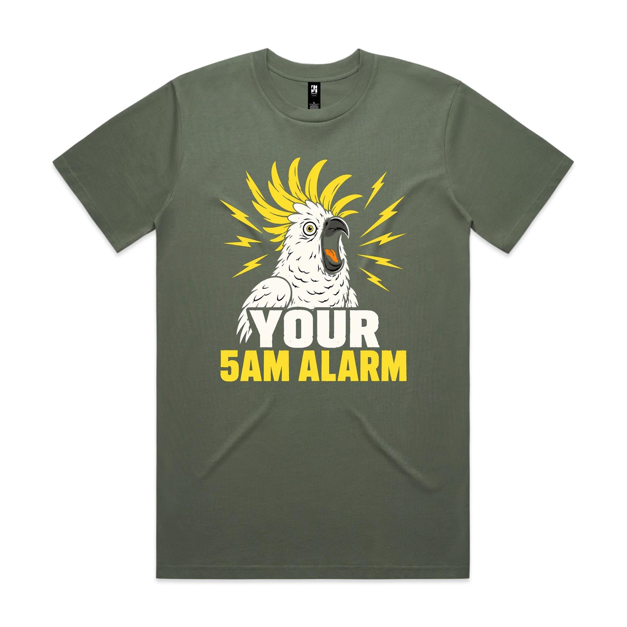 Your 5AM Alarm — Screeching Cockatoo Tee