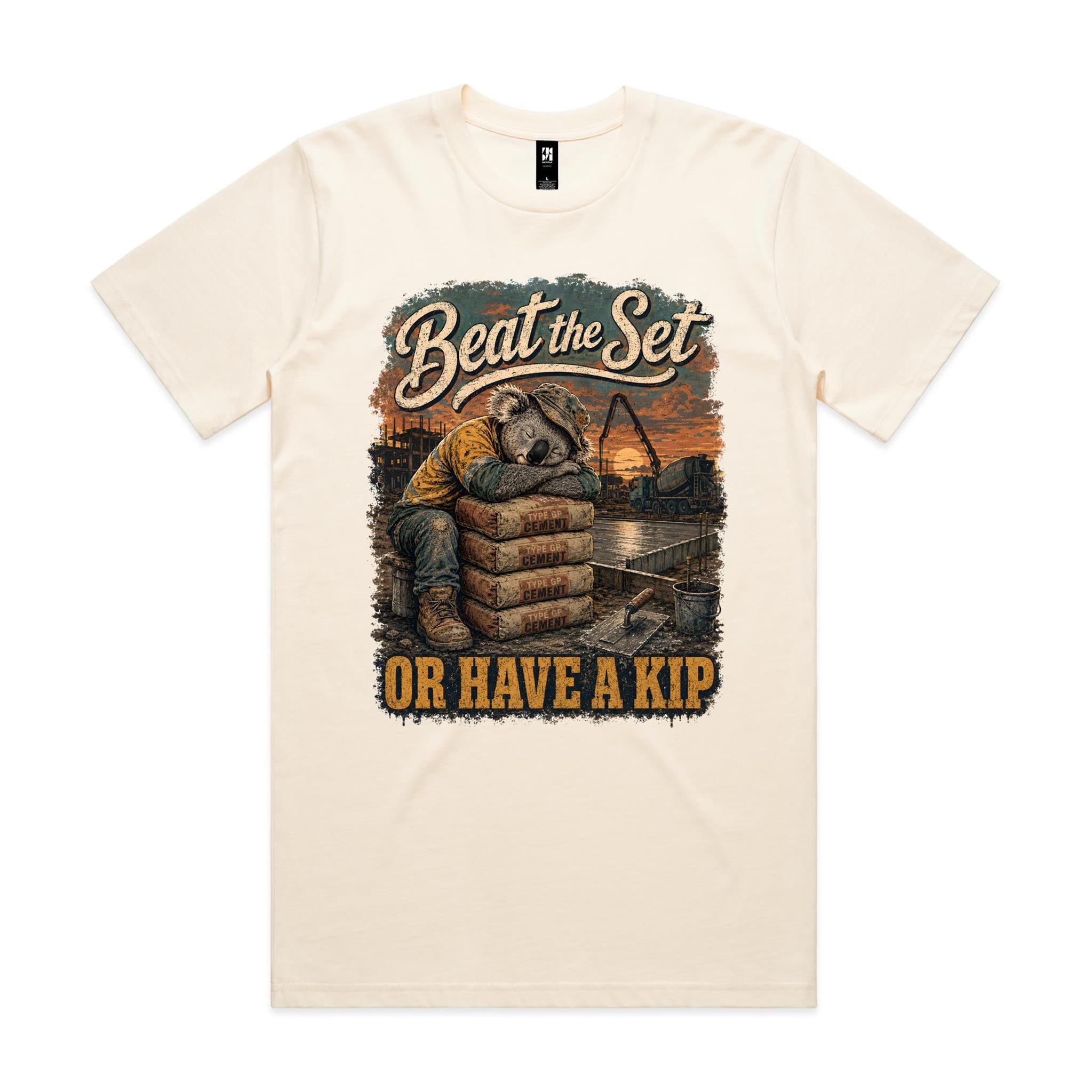 Beat the Set — Or Have a Kip | Koala Concreter Tee