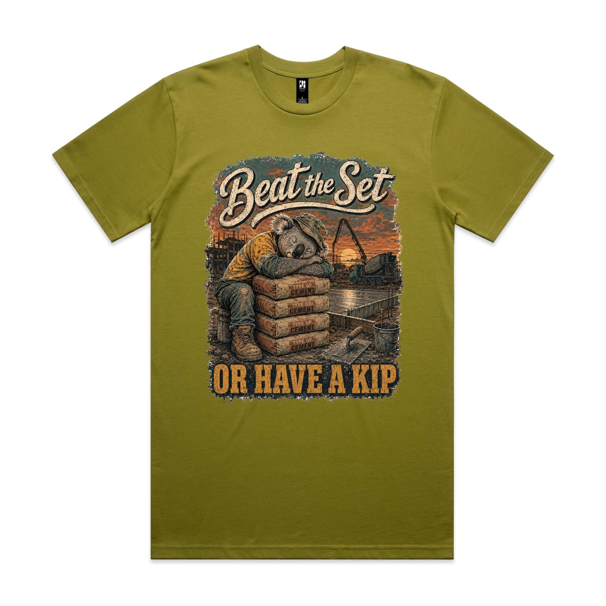 Beat the Set — Or Have a Kip | Koala Concreter Tee
