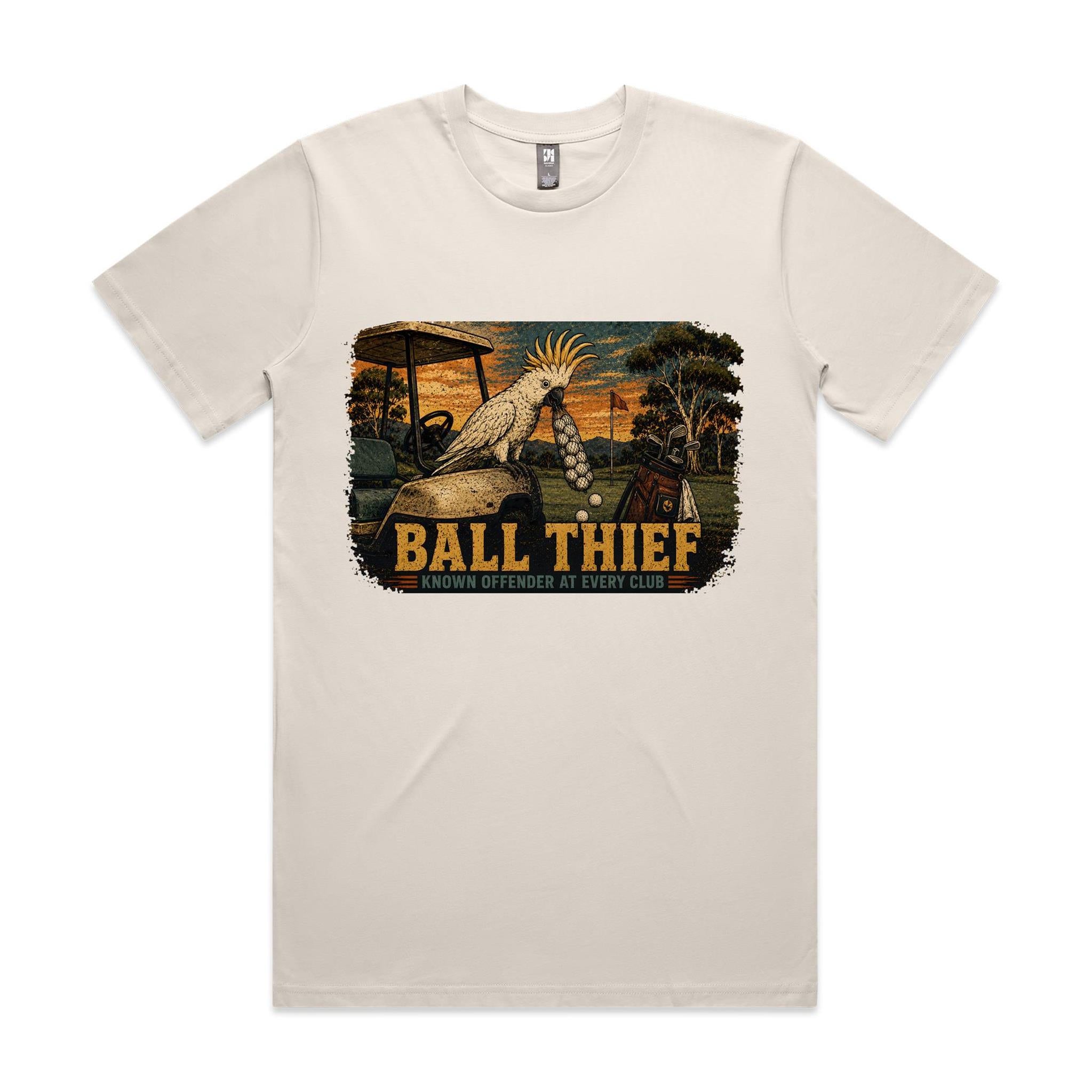 Ball Thief — Known Offender at Every Club | Cockatoo Golf Tee