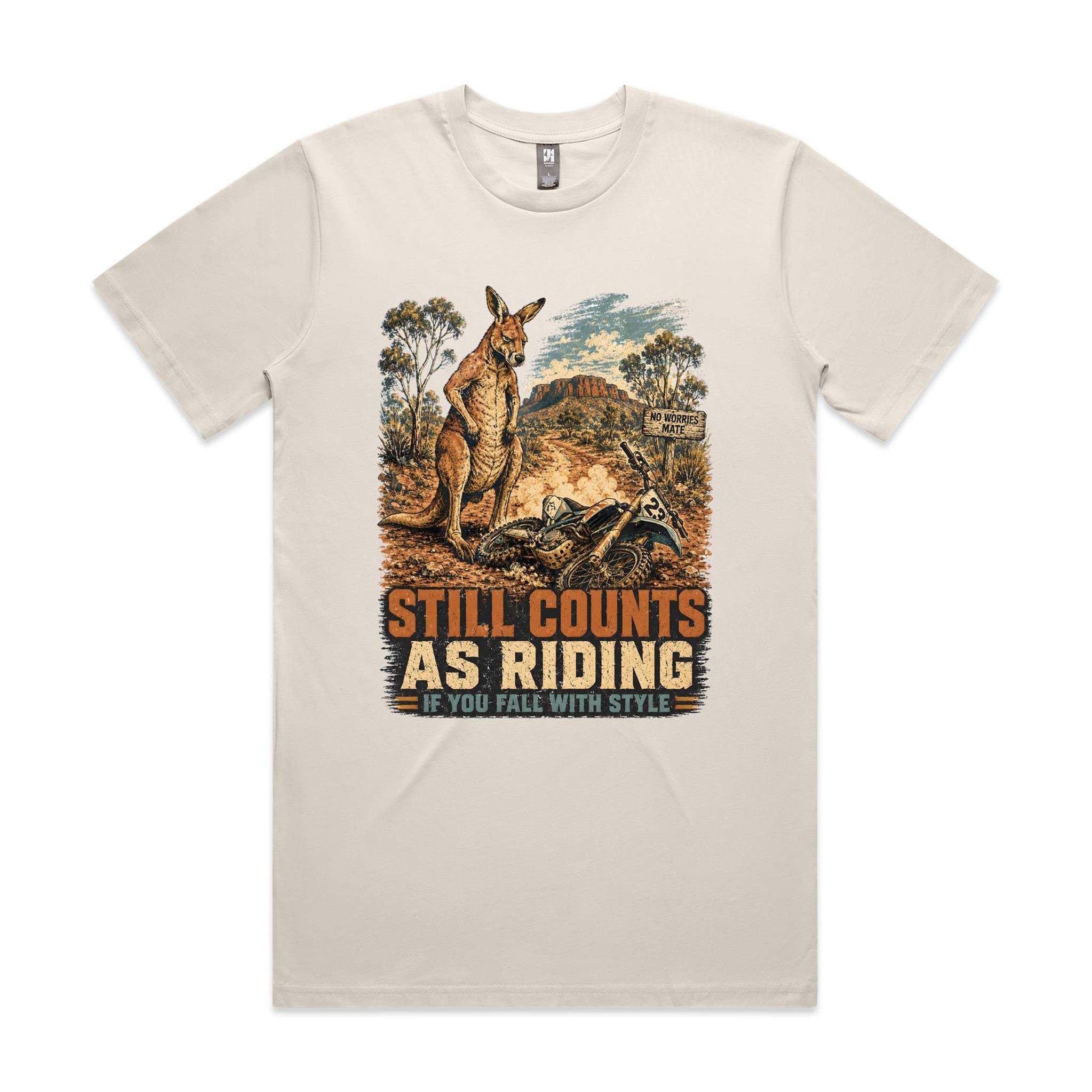 Still Counts as Riding — Kangaroo Dirt Bike Tee