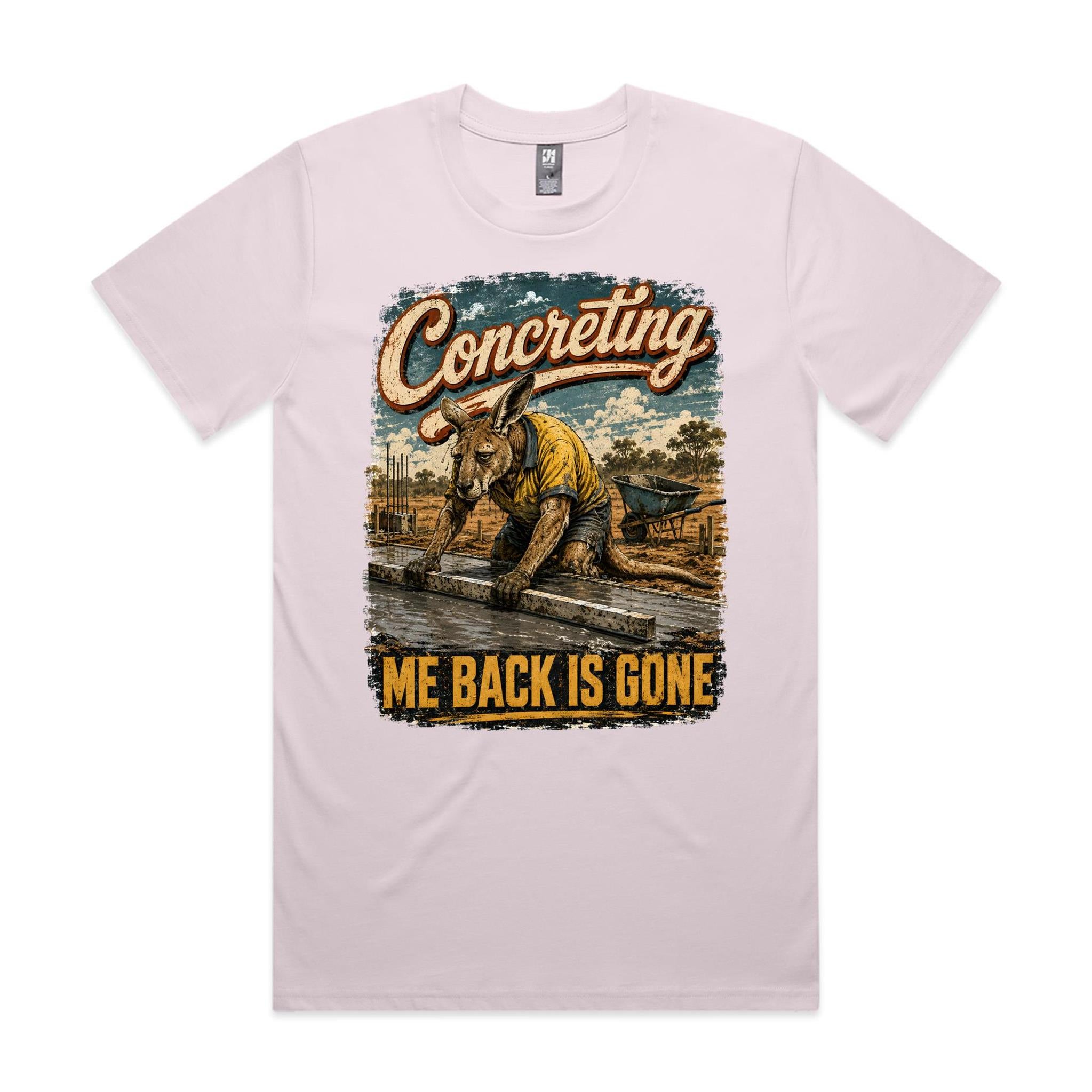 Concreting — Me Back Is Gone | Kangaroo Concreter Tee