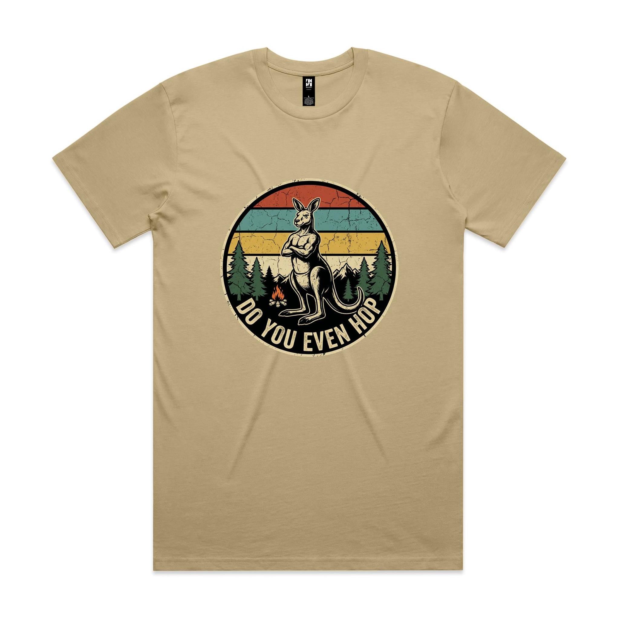 Do You Even Hop — Buff Kangaroo Retro Gym Tee
