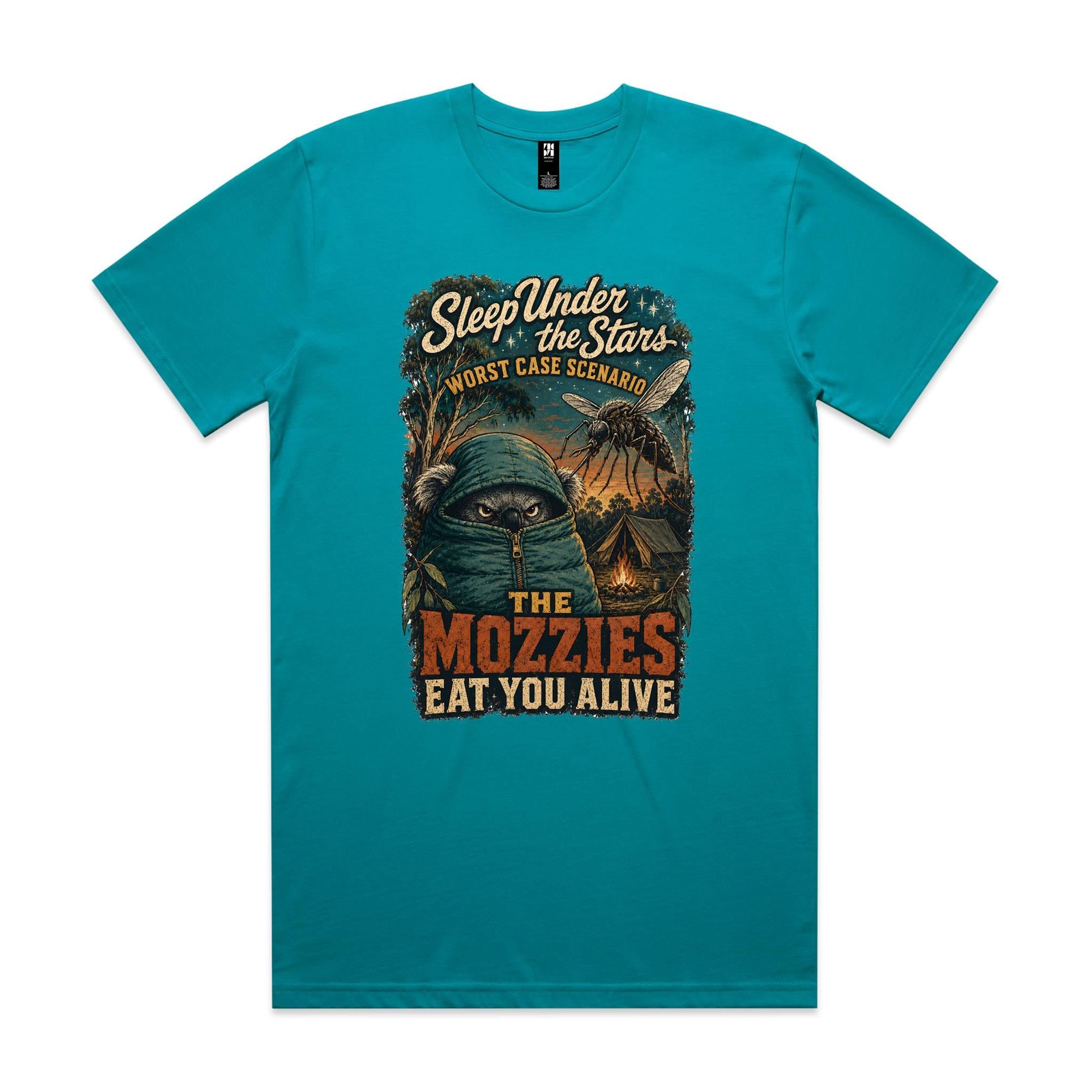 Sleep Under the Stars — The Mozzies Eat You Alive | Koala Camping Tee