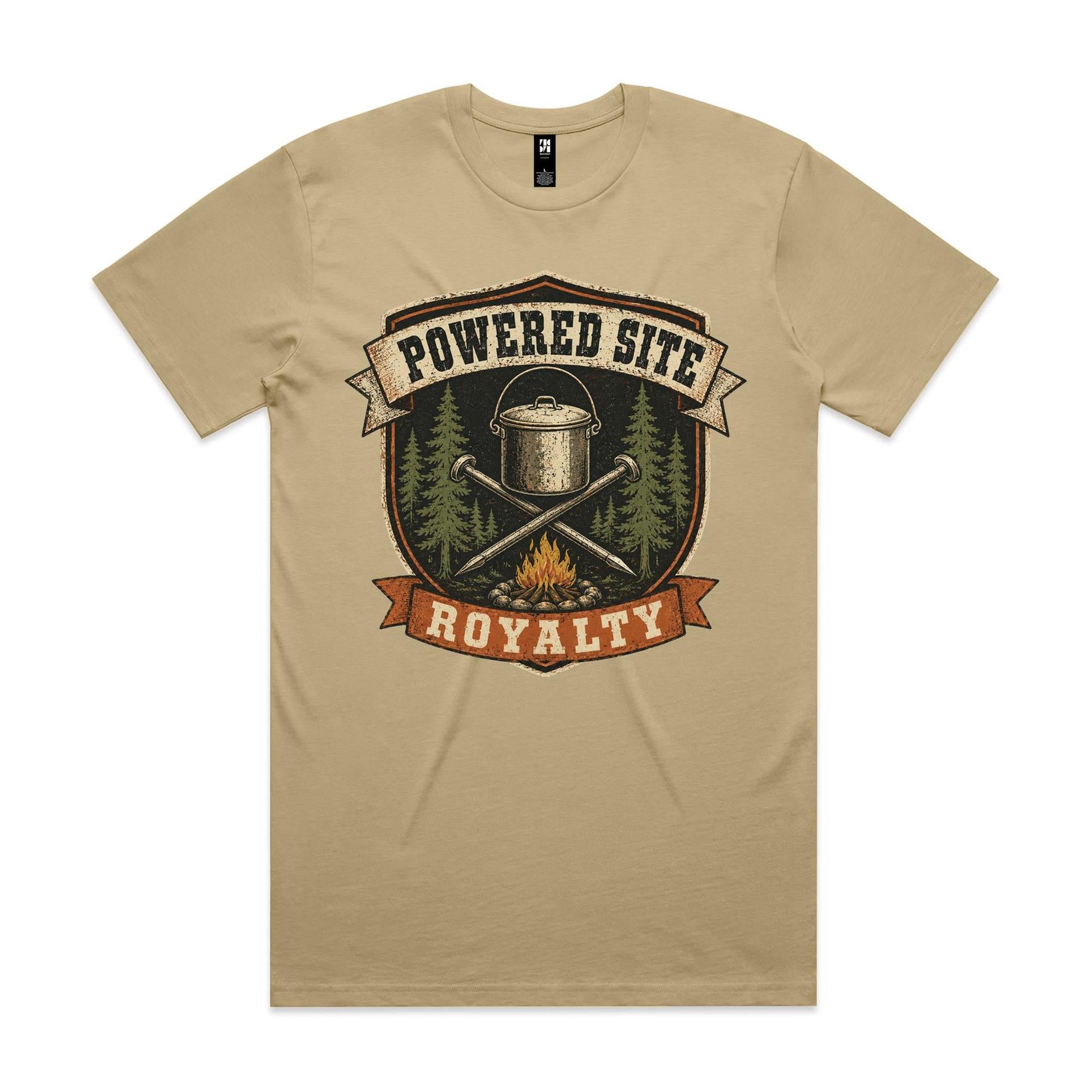 Powered Site Royalty — Camping Tee