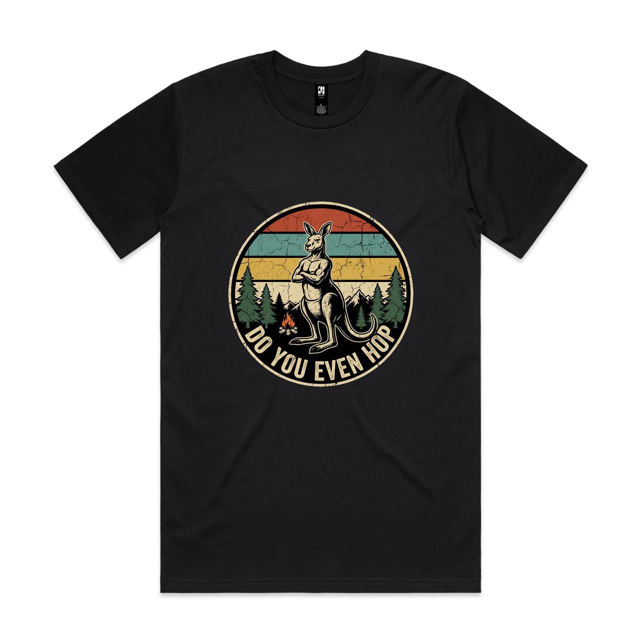 Do You Even Hop — Buff Kangaroo Retro Gym Tee