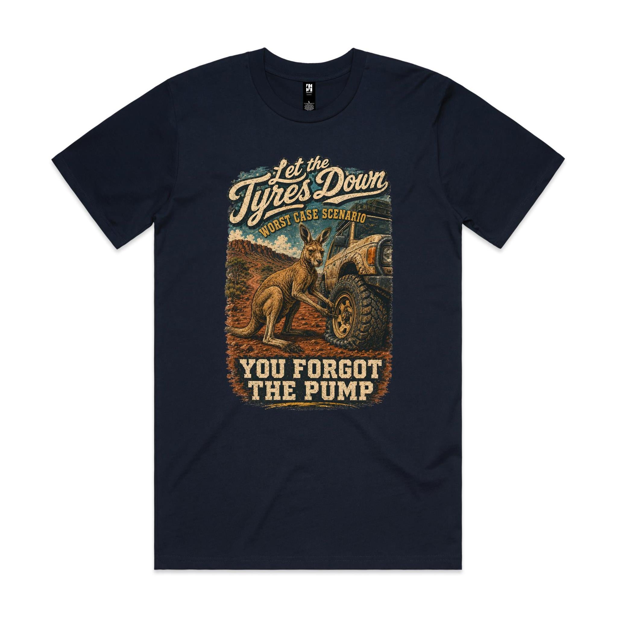 Let the Tyres Down — You Forgot the Pump | Kangaroo 4WD Tee