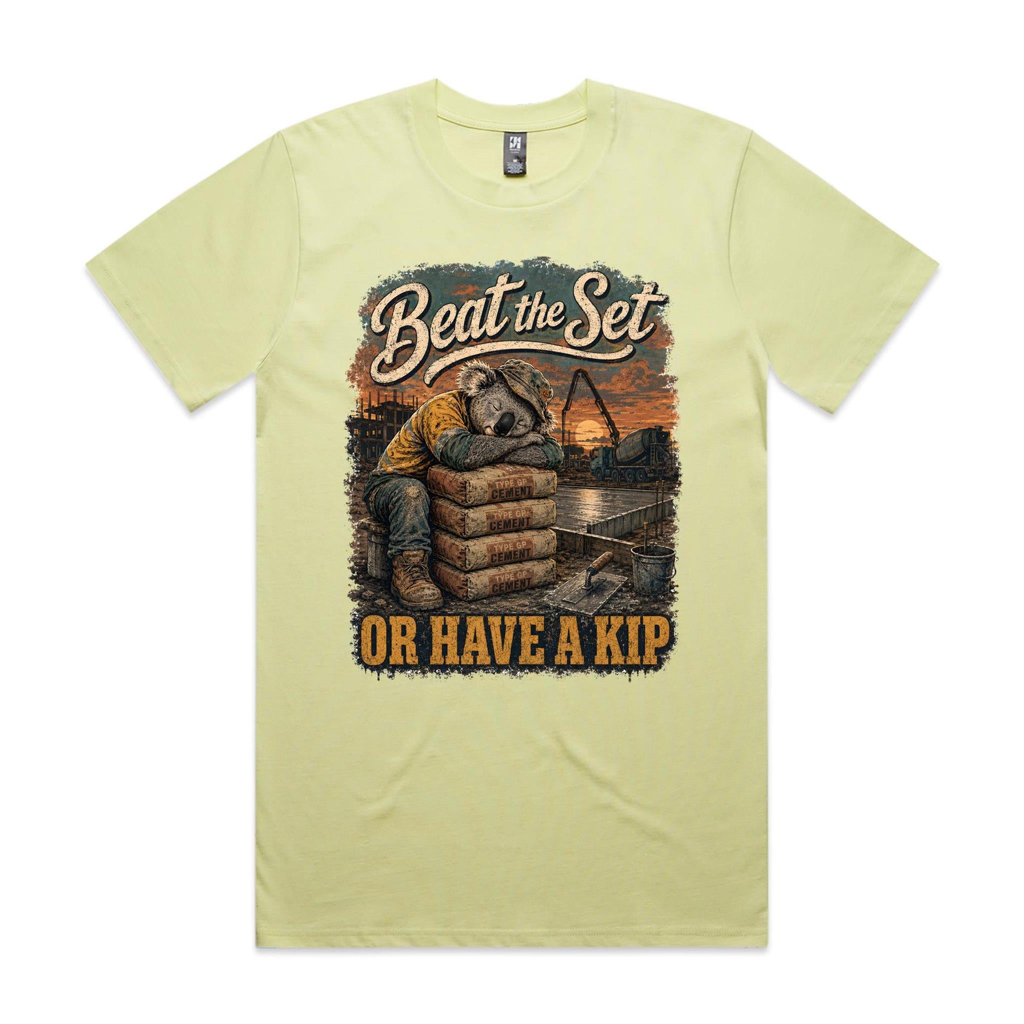 Beat the Set — Or Have a Kip | Koala Concreter Tee