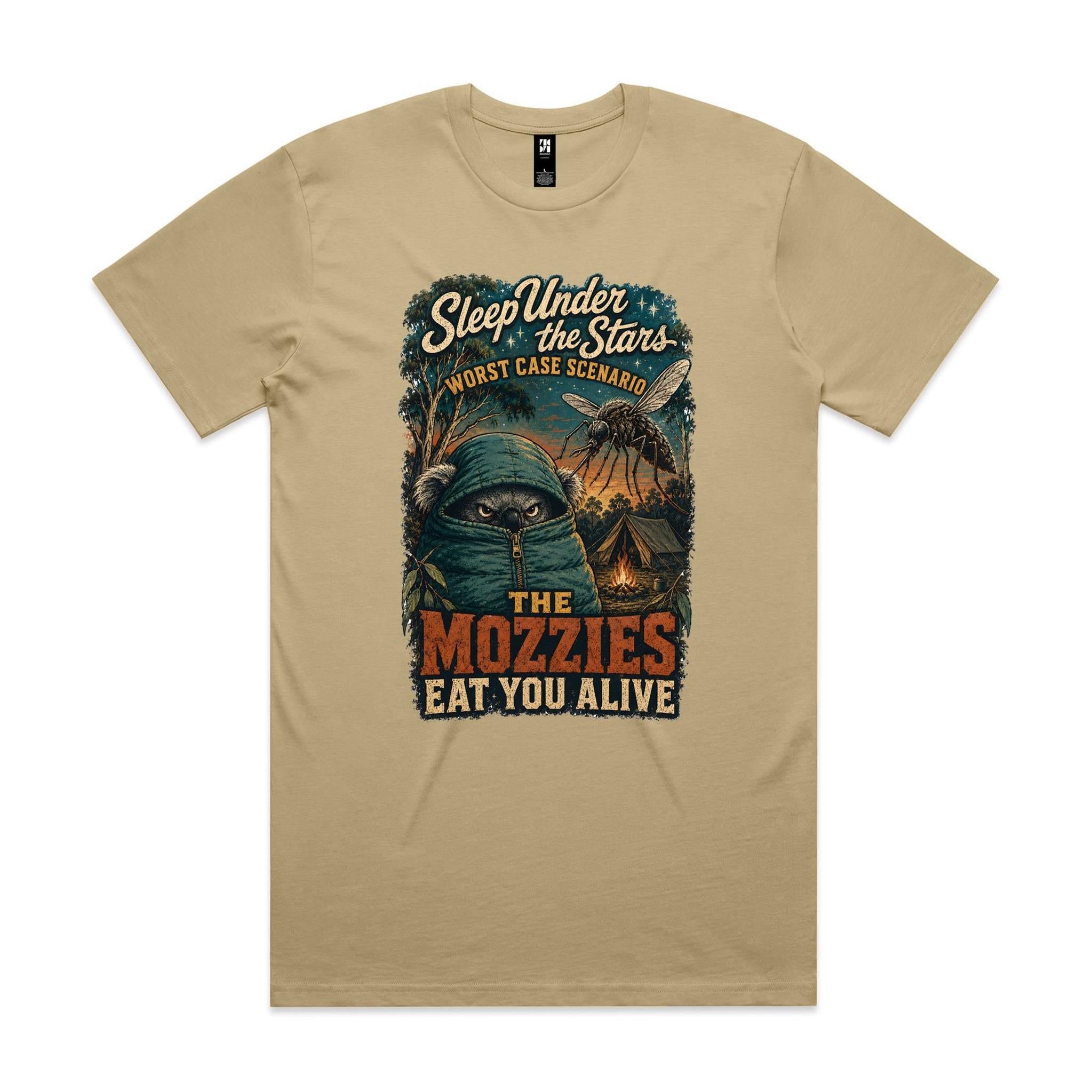 Sleep Under the Stars — The Mozzies Eat You Alive | Koala Camping Tee