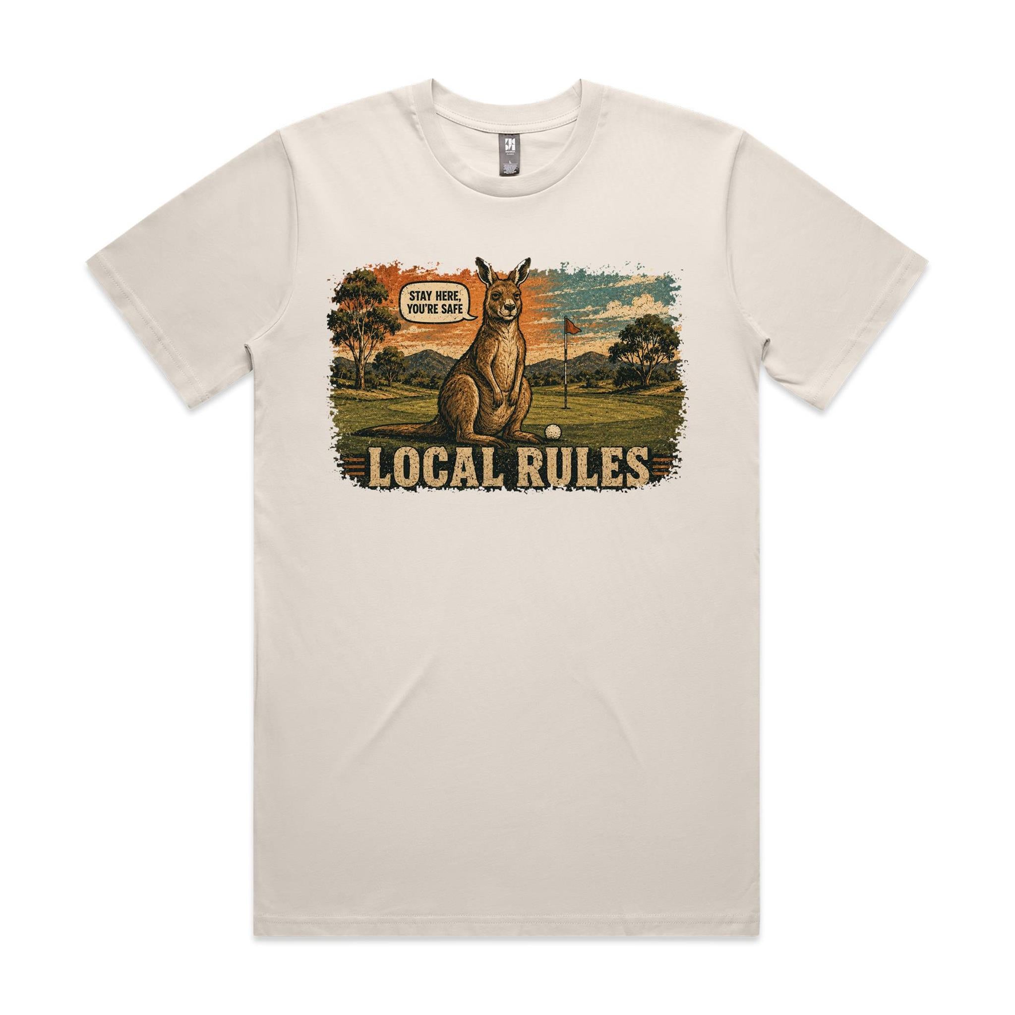 Local Rules — Stay Here You're Safe | Kangaroo Golf Tee