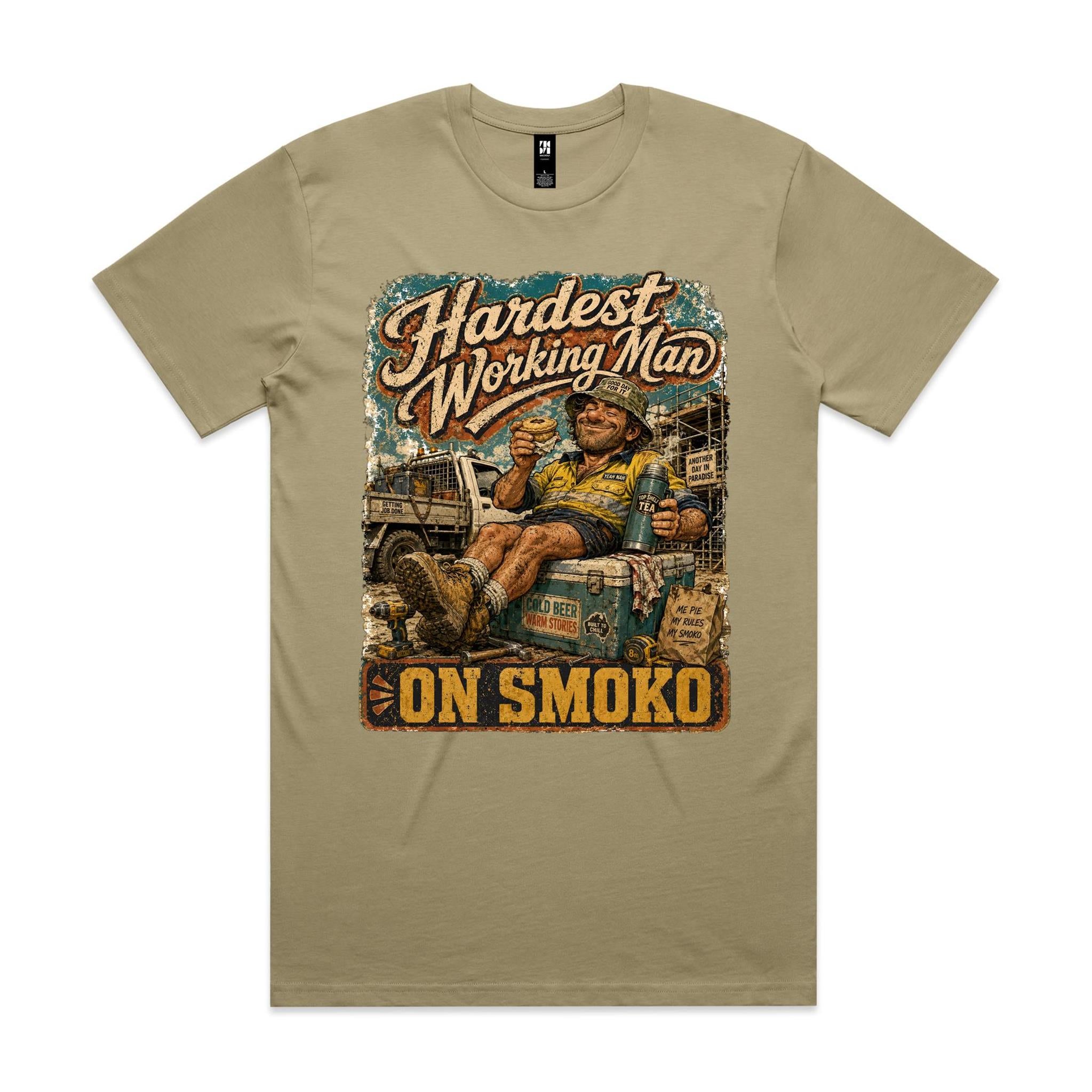 Hardest Working Man on Smoko | Tradie Tee