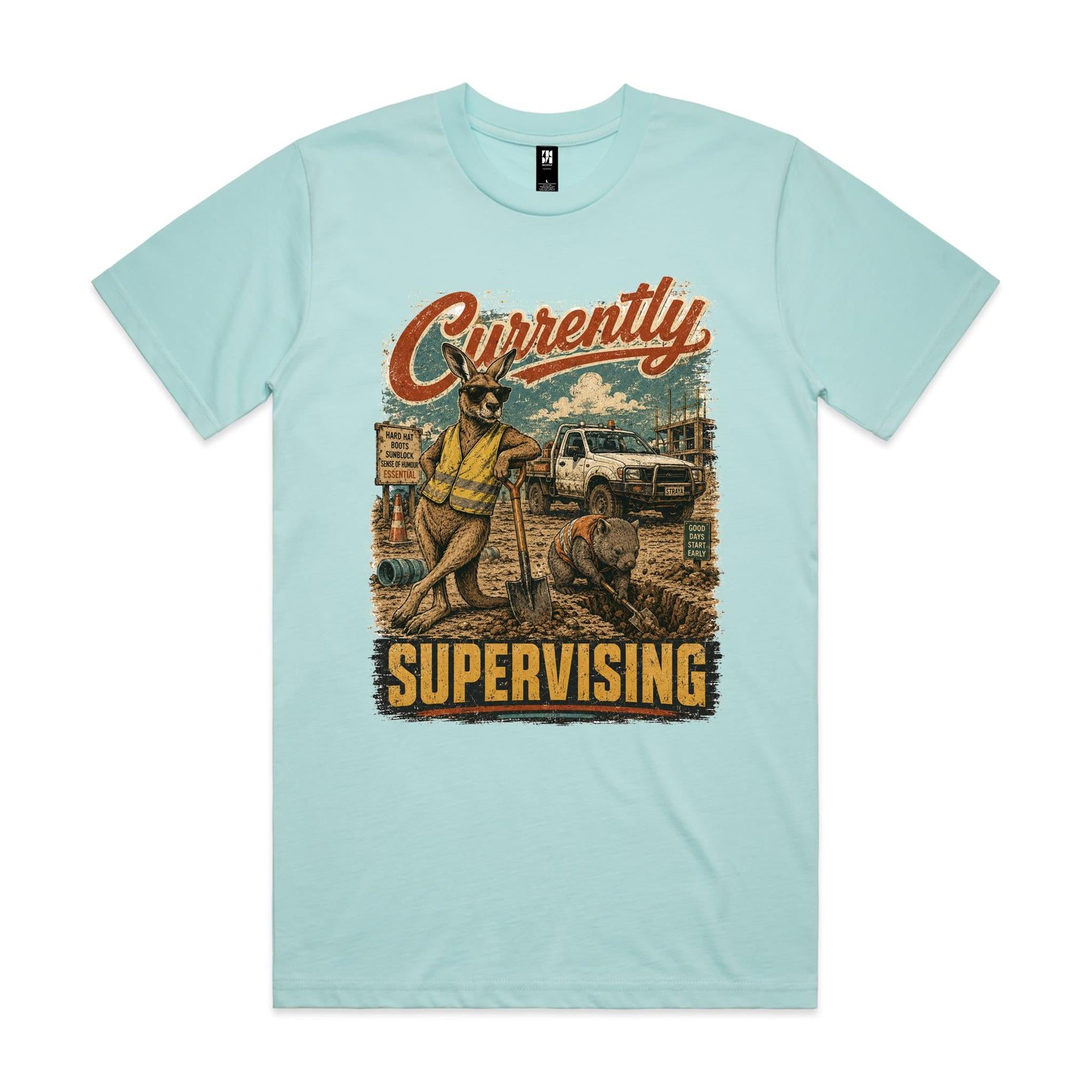 Currently Supervising — Kangaroo & Wombat Tradie Tee