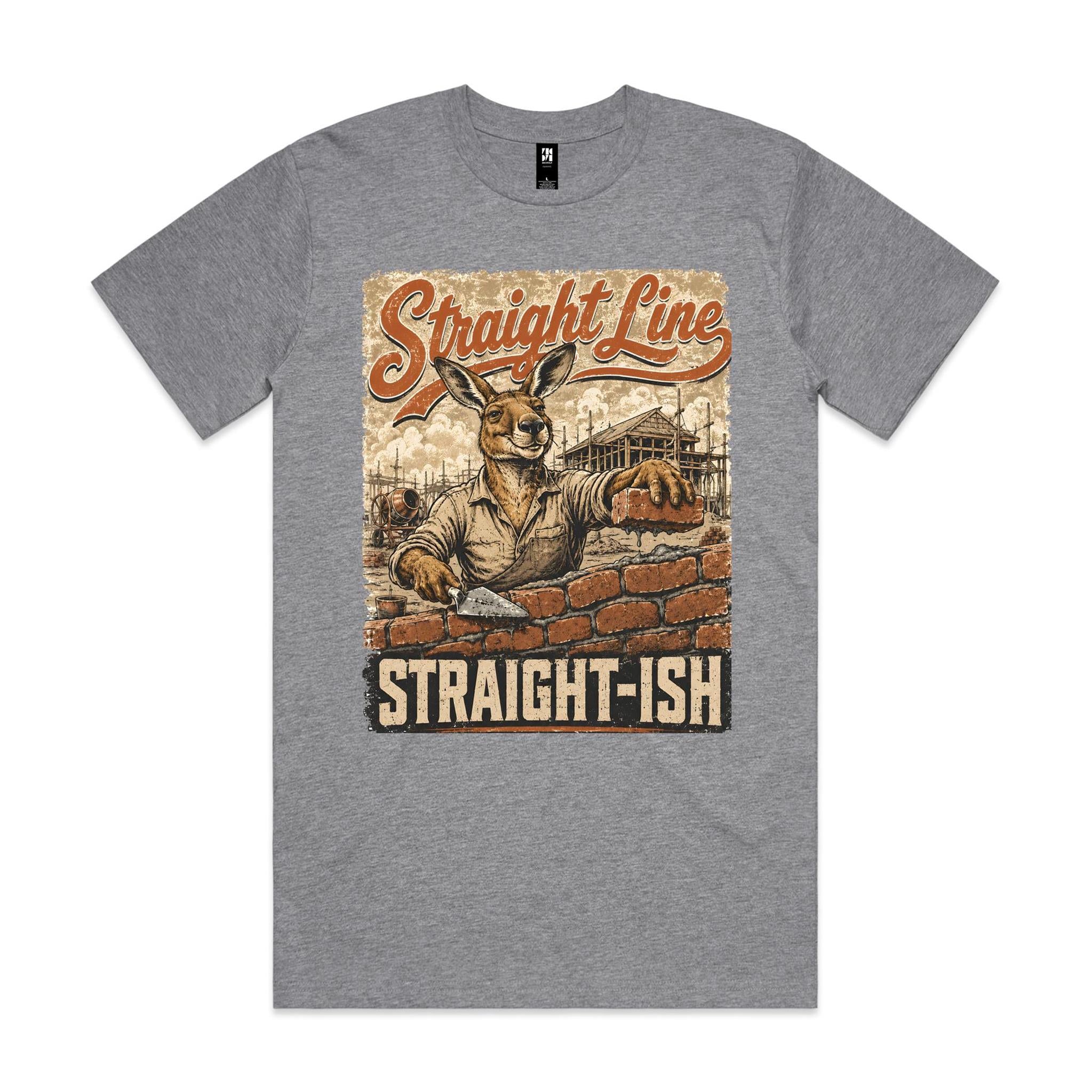Straight Line — Straight-ish | Kangaroo Brickie Tee