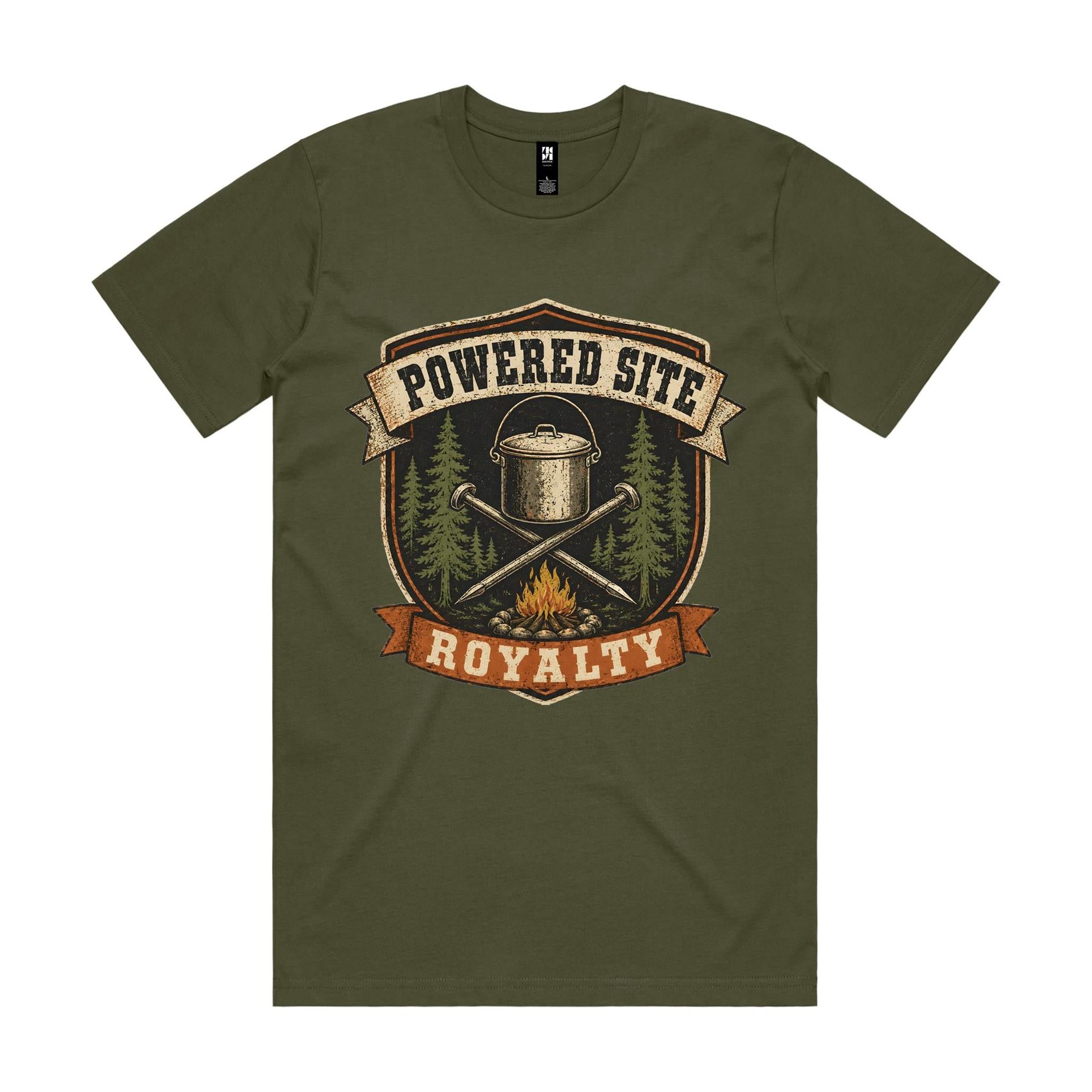 Powered Site Royalty — Camping Tee