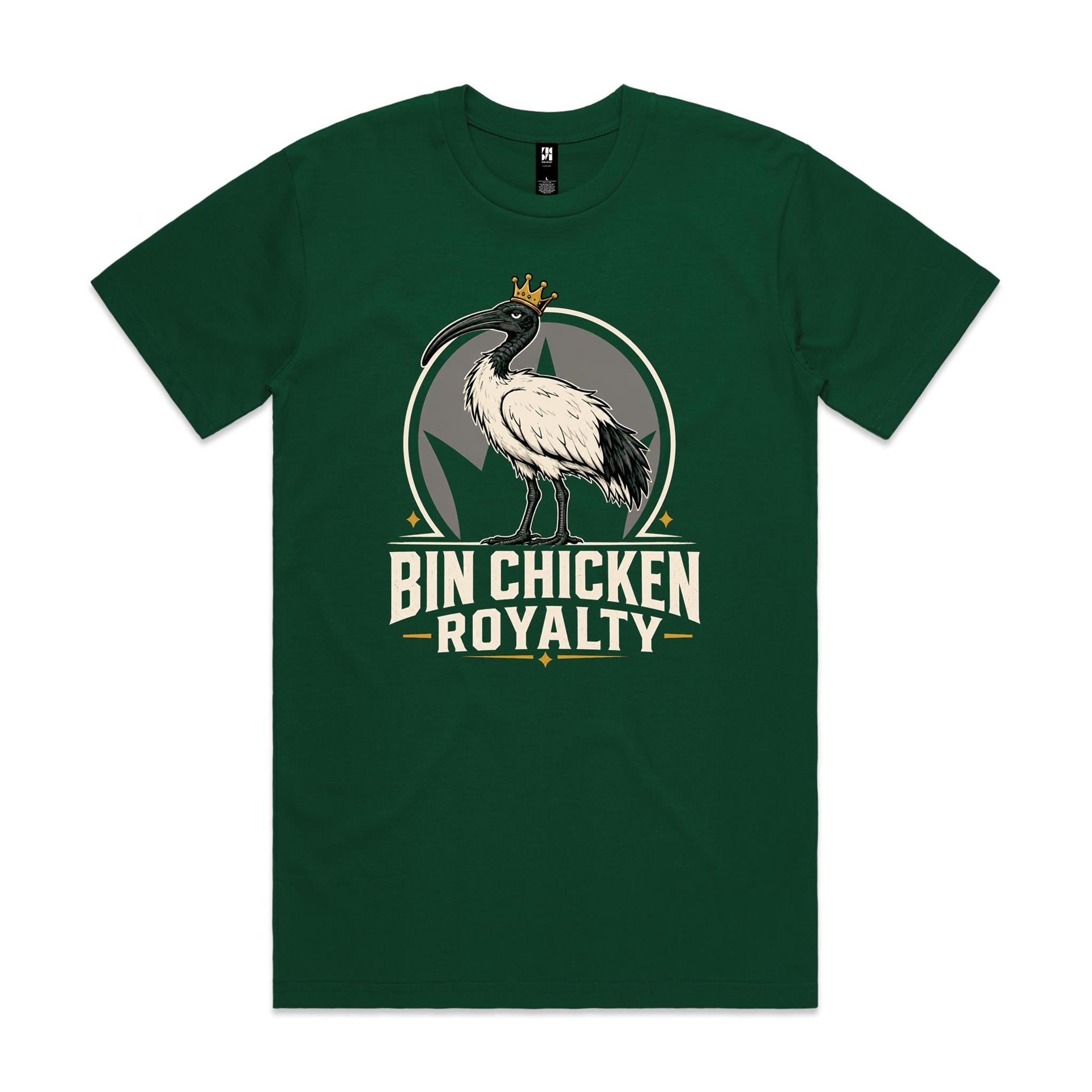 Bin Chicken Royalty — Crowned Ibis Tee