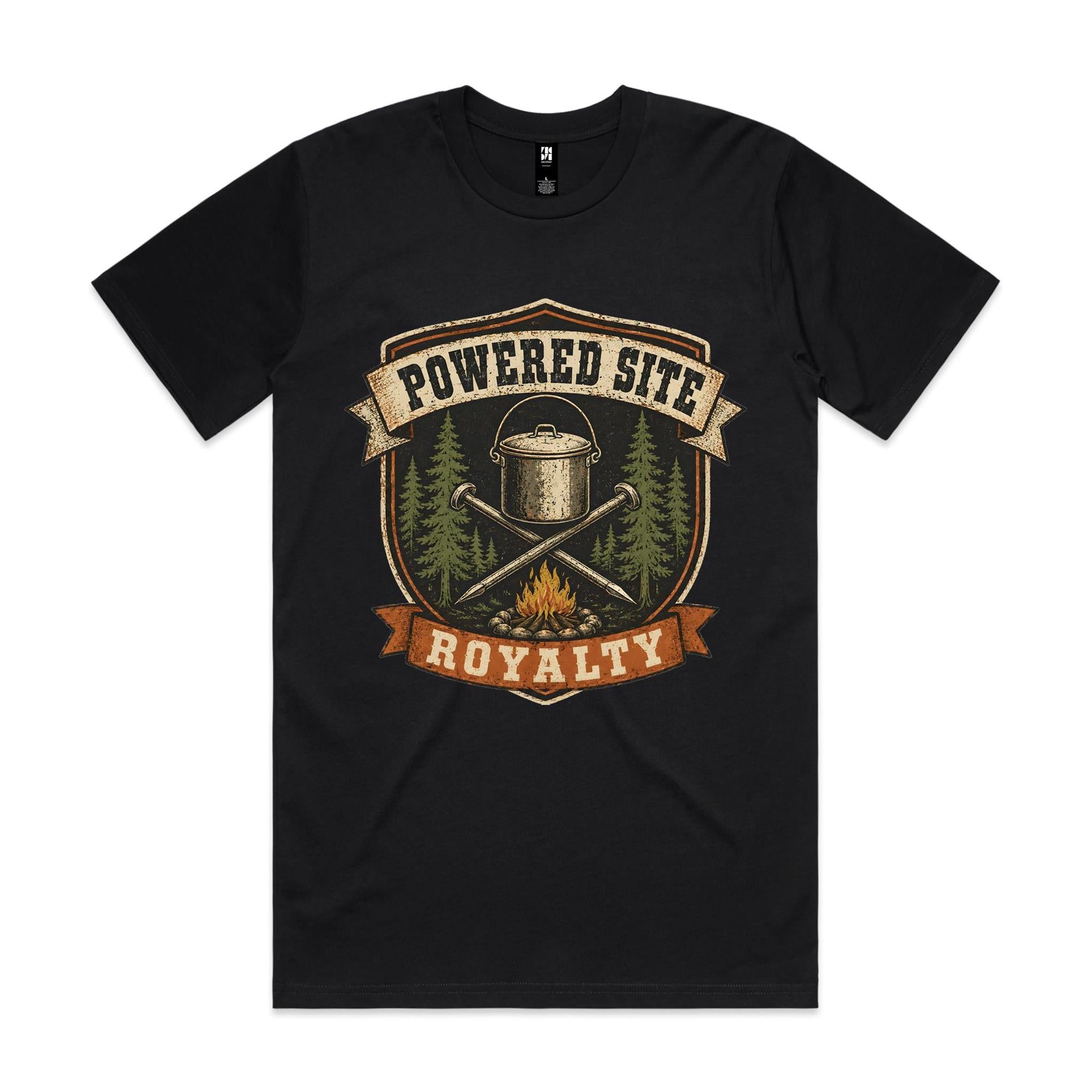 Powered Site Royalty — Camping Tee